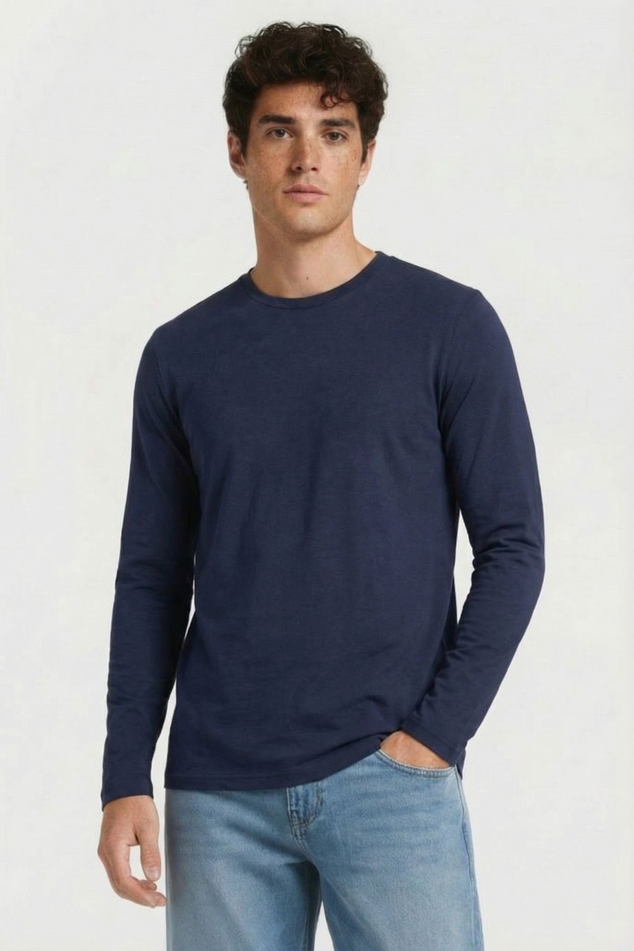 2 PACK STRIPED LONG SLEEVE T-SHIRT WHITE STRIPE/NAVY 2