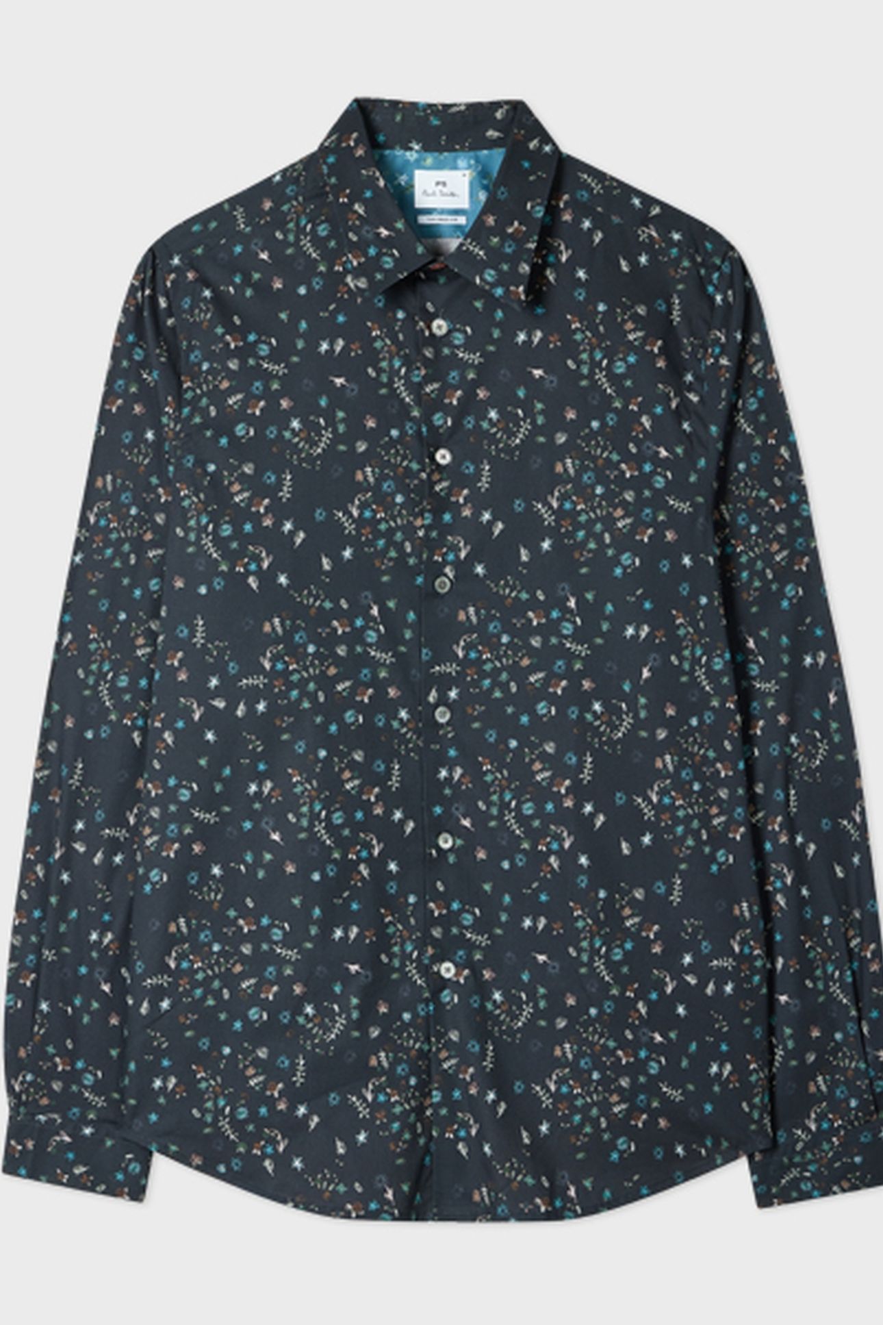 LS TAILORED FIT SHIRT VERY DARK NAVY 2