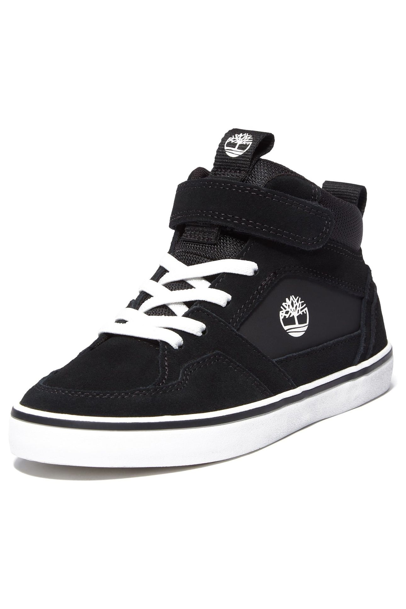 STONE JUMP MID HOOK & LOOP SNEAKER BLACK SUEDE 3