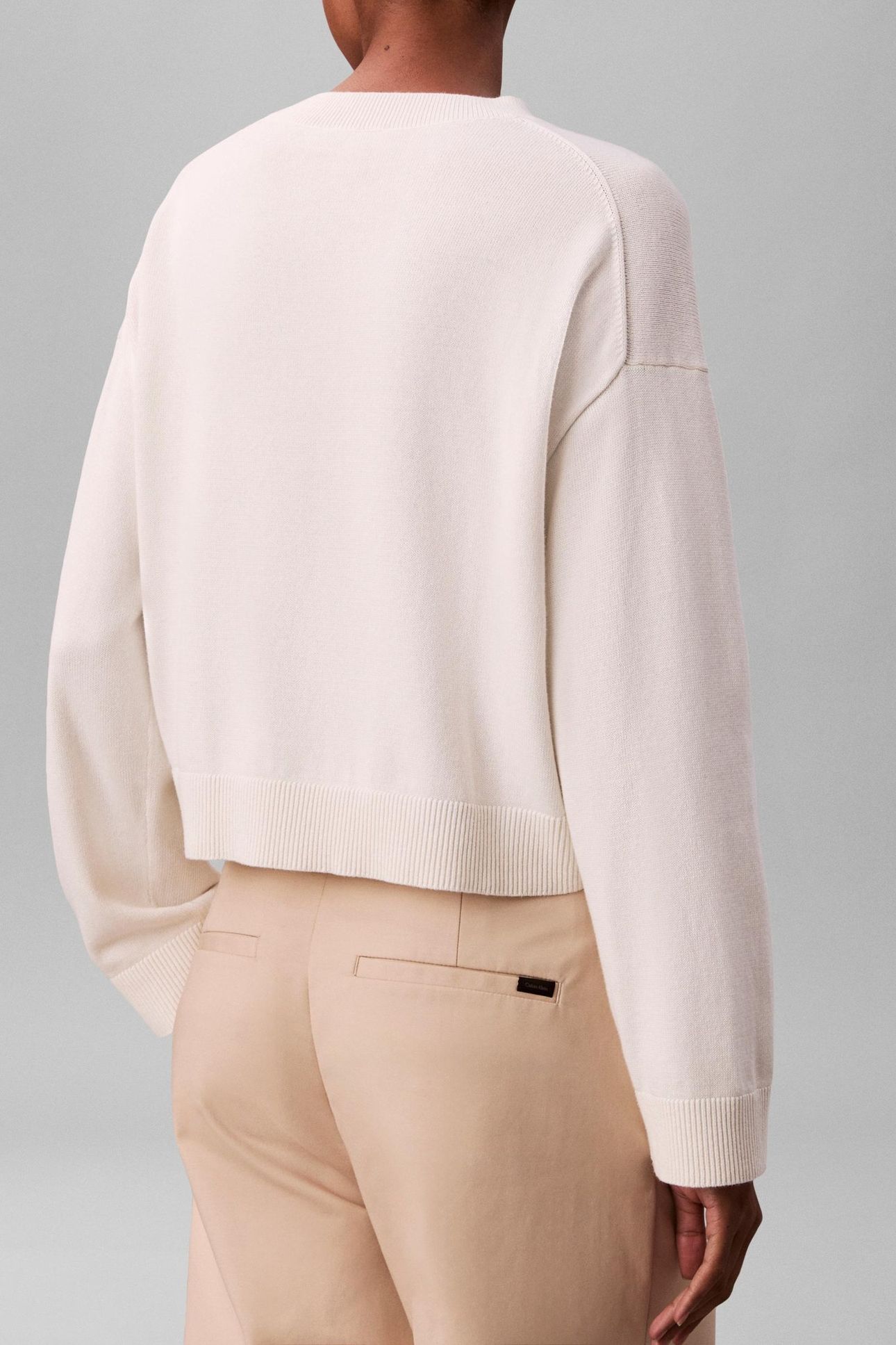 LONG SLEEVE MONOGRAM SWEATER TOFU 3
