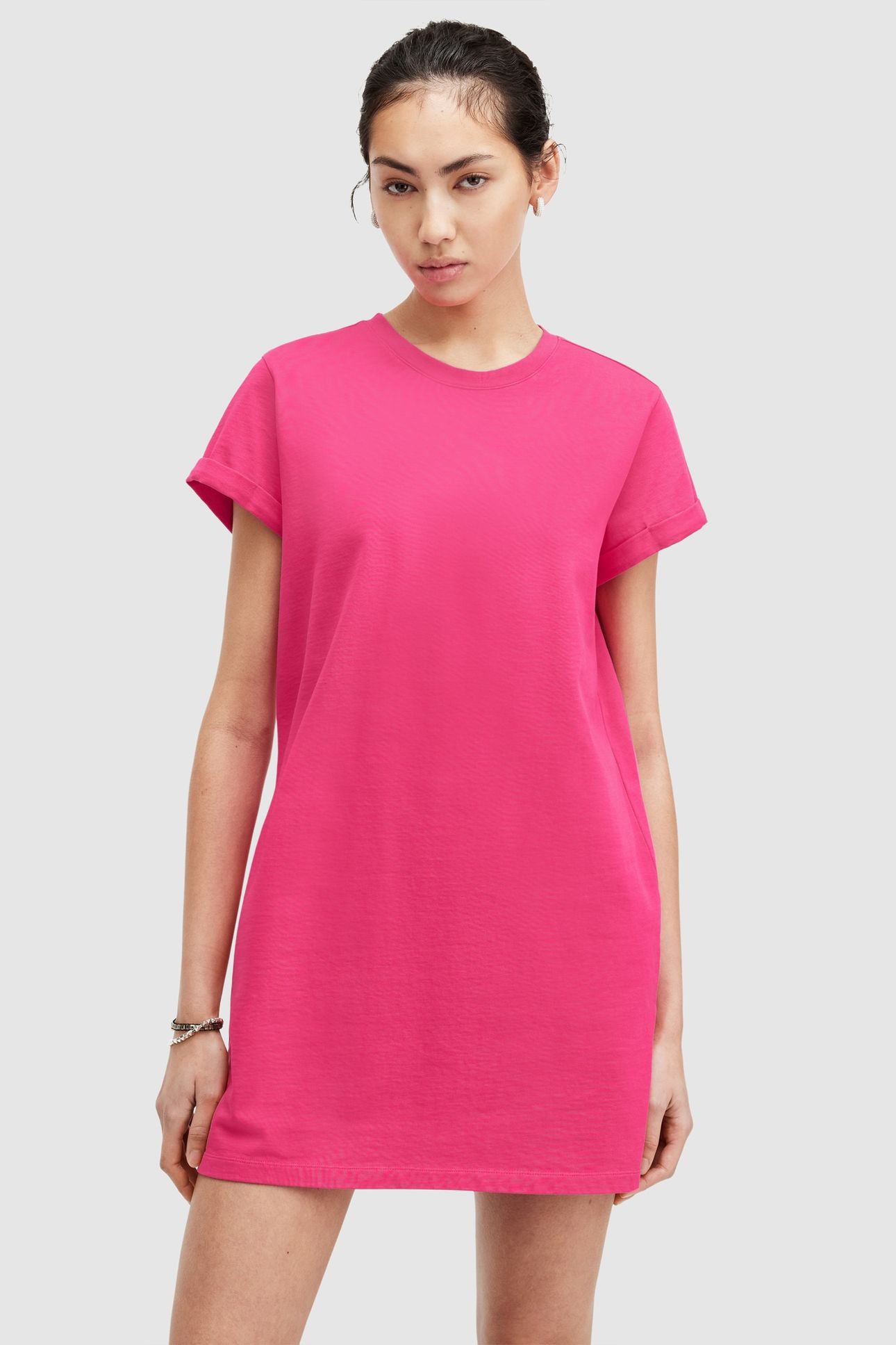 ANNA MINI DRESS NEON PINK 1