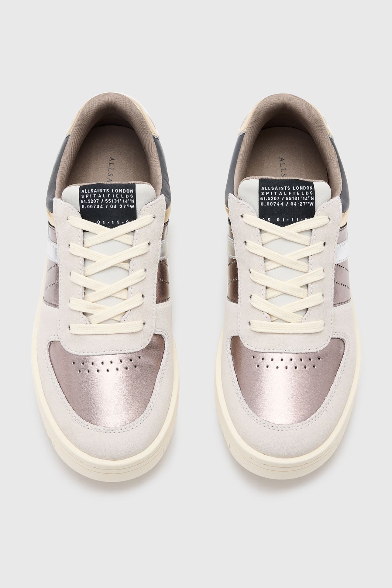 VIX SUEDE SNEAKER WHITE/METALLIC 2