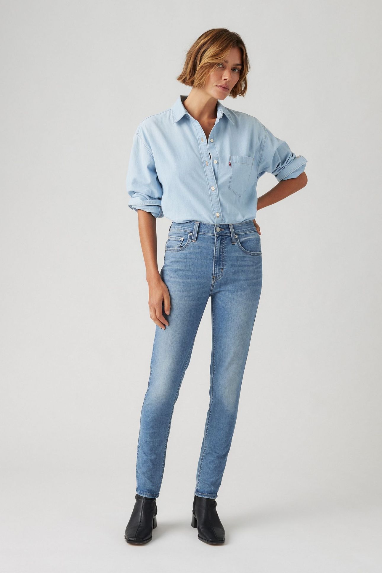 721 HIGH RISE SKINNY COOL MONEY 1