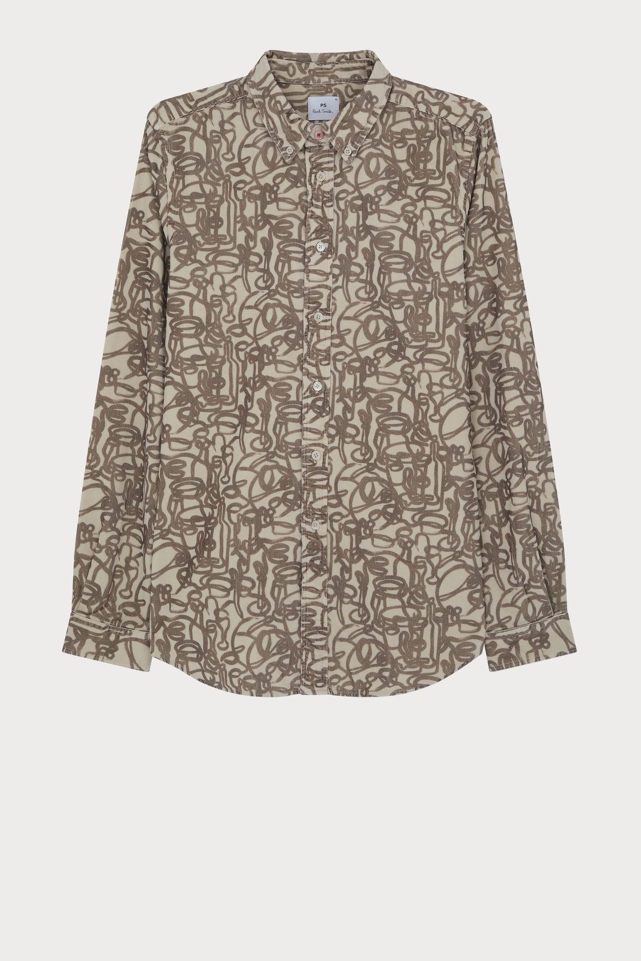 LS TAILORED FIT SHIRT BD COL LIGHT BEIGE 4