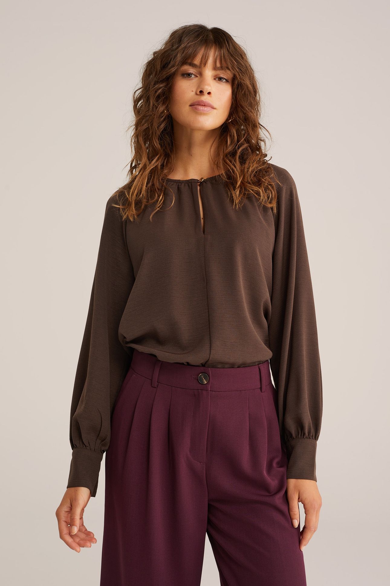 BLOUSE DARK BROWN 1