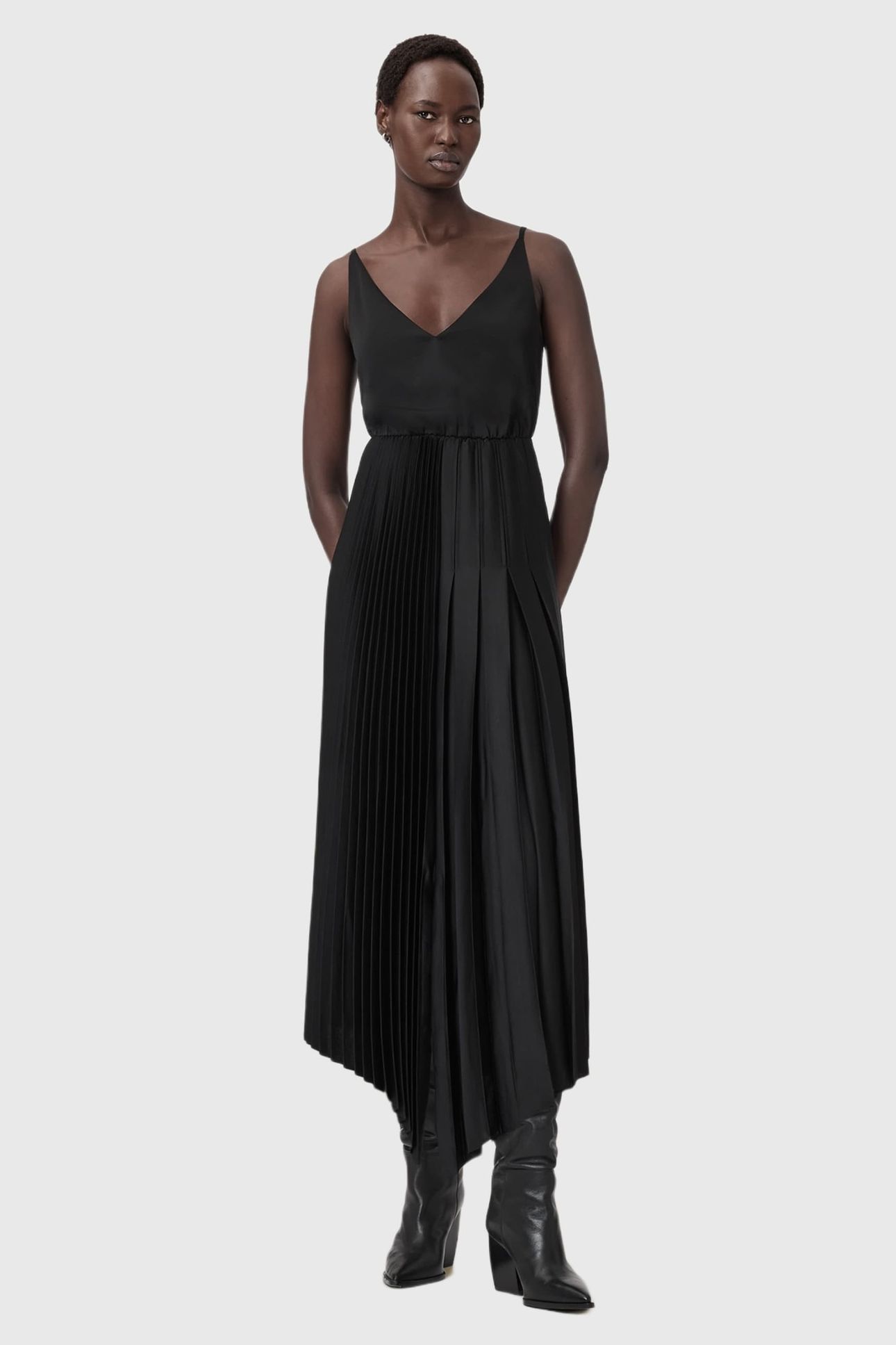JAX ROLL NECK DRESS BLACK 3