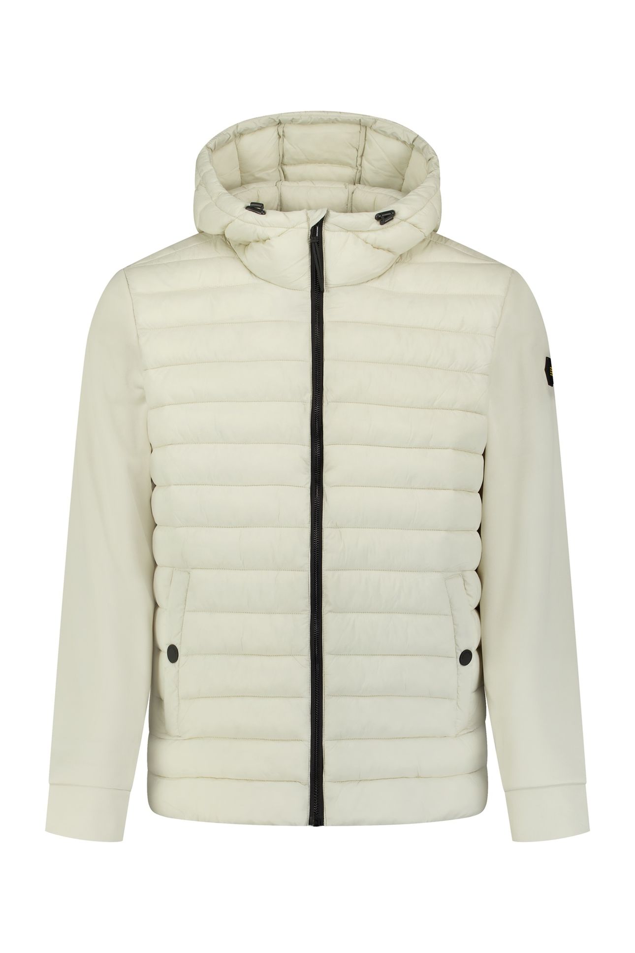 JACKET HOODED PADDED MIX WITH SWEAT KIT 1