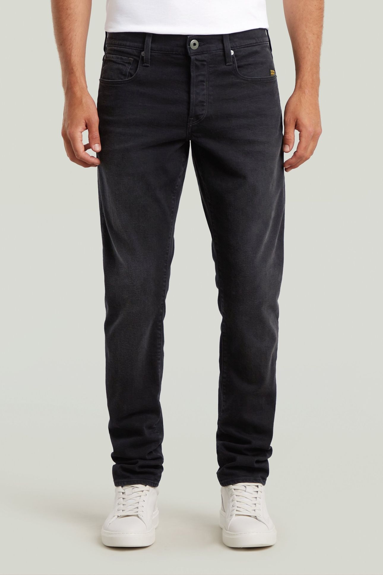 3301 REGULAR TAPERED JEANS BLACK 2