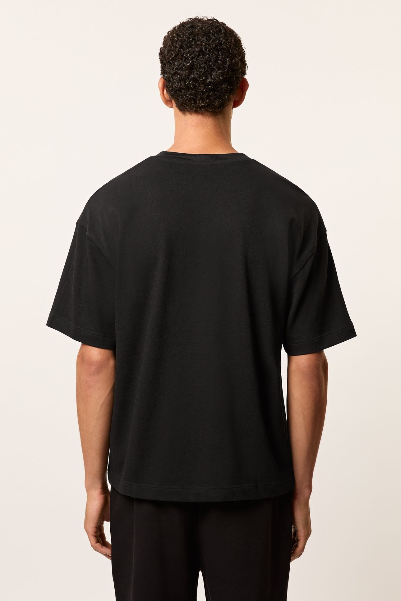 SS OVERSIZED MOTIF TEE SHIRT BLACK 2
