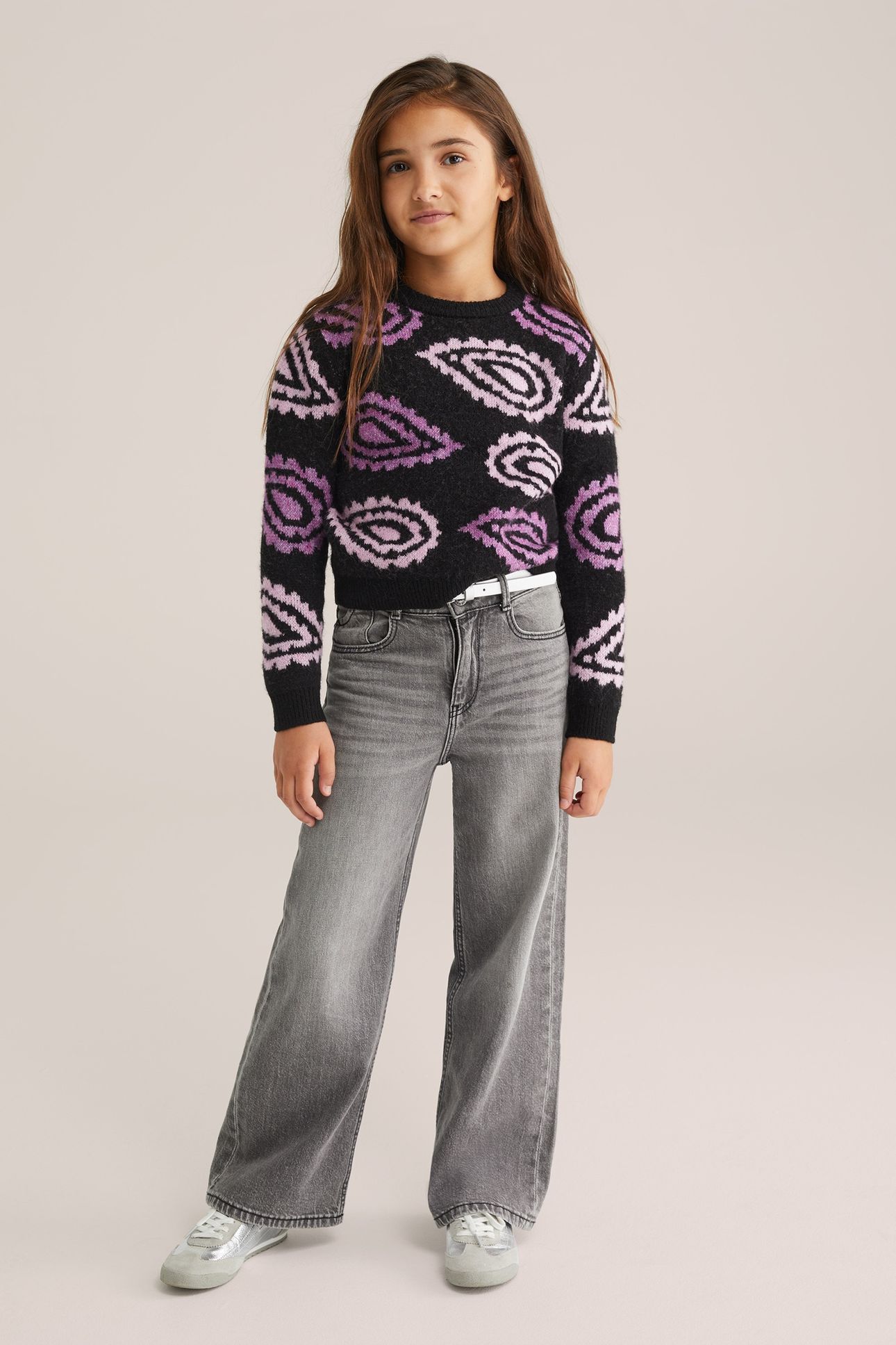 KNITTED PULLOVER DARK PURPLE 2