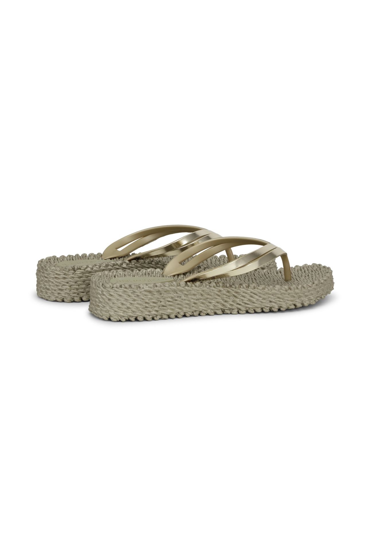 PLATEAU FLIPFLOPS CHEERFUL08M PLATIN 4