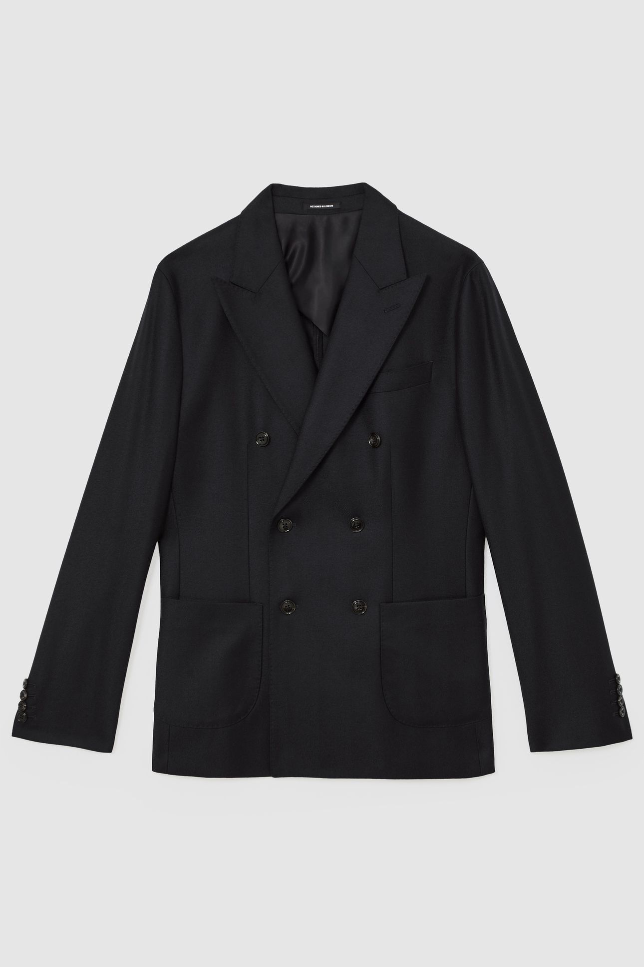 DB PEAK FLANNEL BLAZER NAVY 4