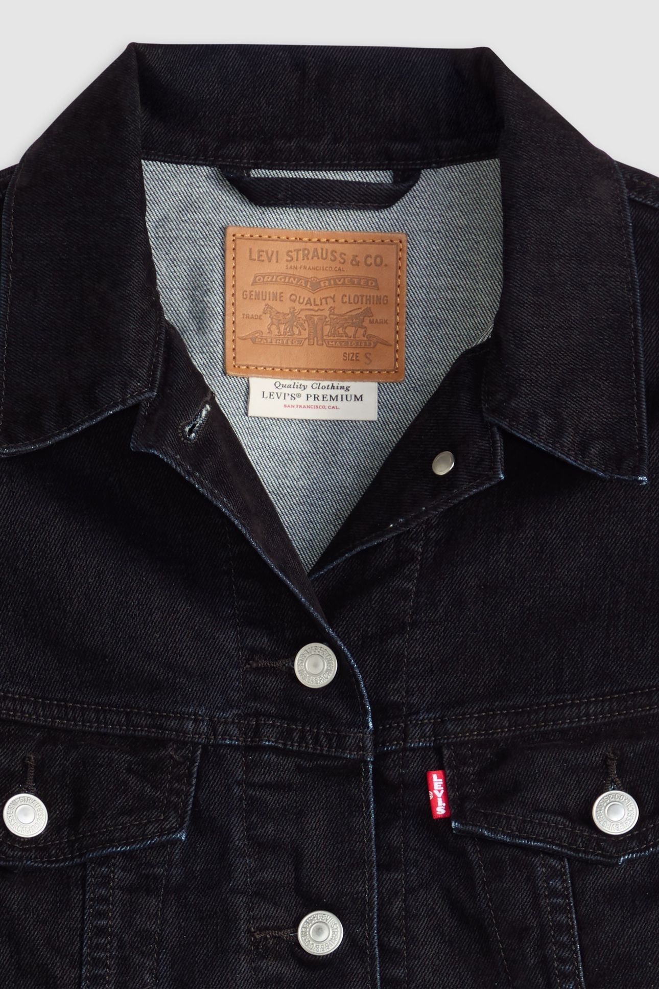 90S TRUCKER JACKET BLACK 4