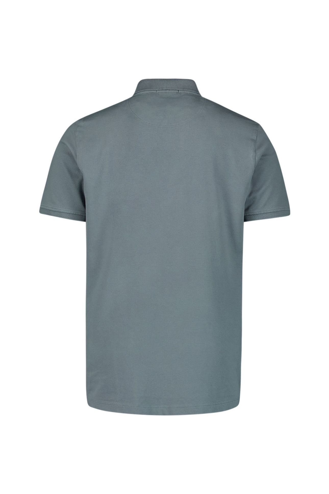 POLO ZIP PIQUE GARMENT DYED WASHED BLUE 6