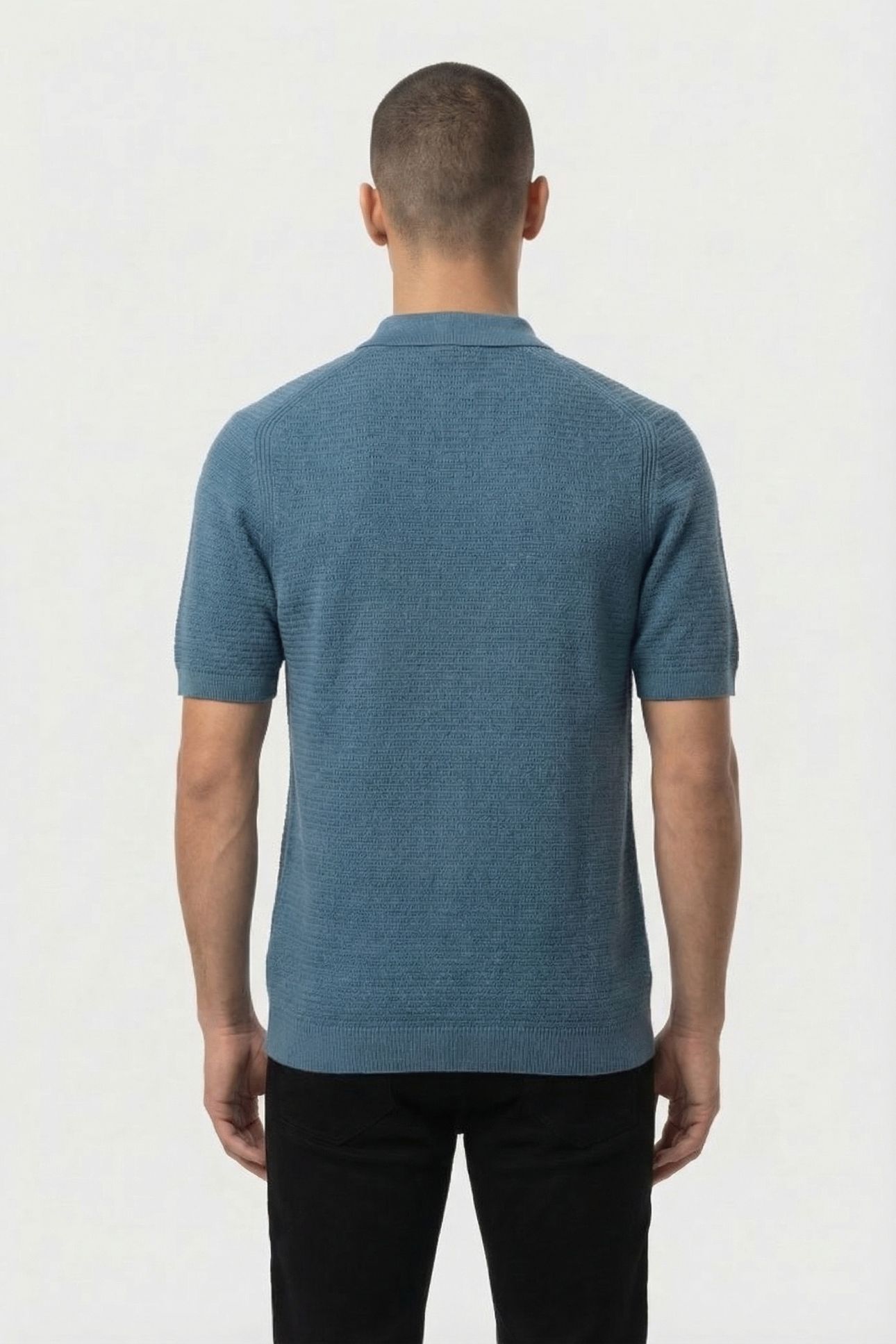 KOSTAS BUTTON POLO BLUE FUSION 2