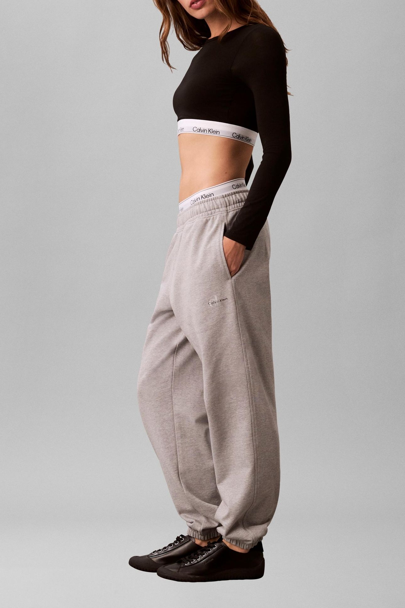 MONOLOGO FOIL FRENCH SWEATPANTS HEROIC GREY 5