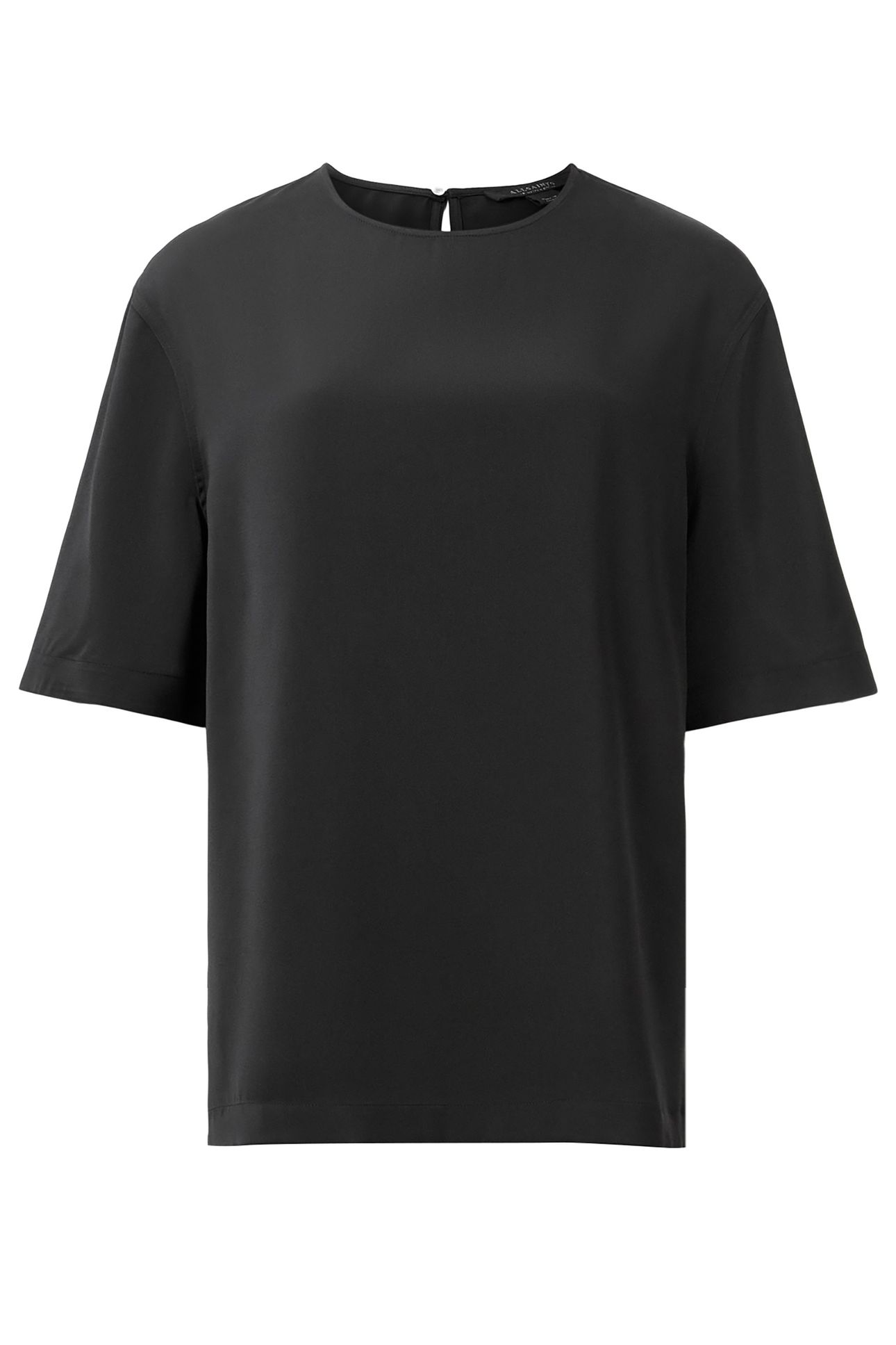 AMELIE SATIN TEE BLACK 7