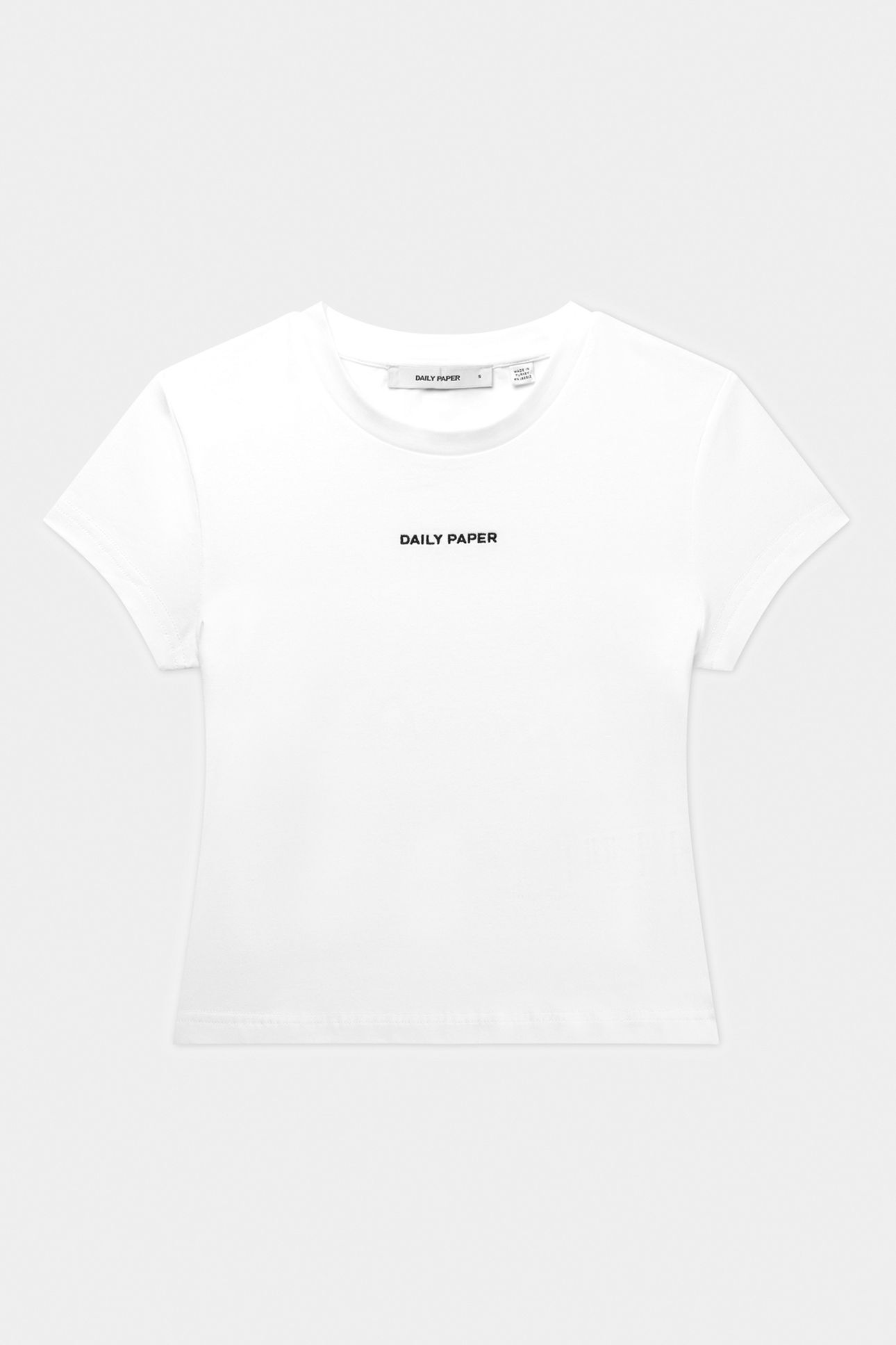 LOGOTYPE CROPPED SHORT SLEEVE T-SHIRT WHITE 3