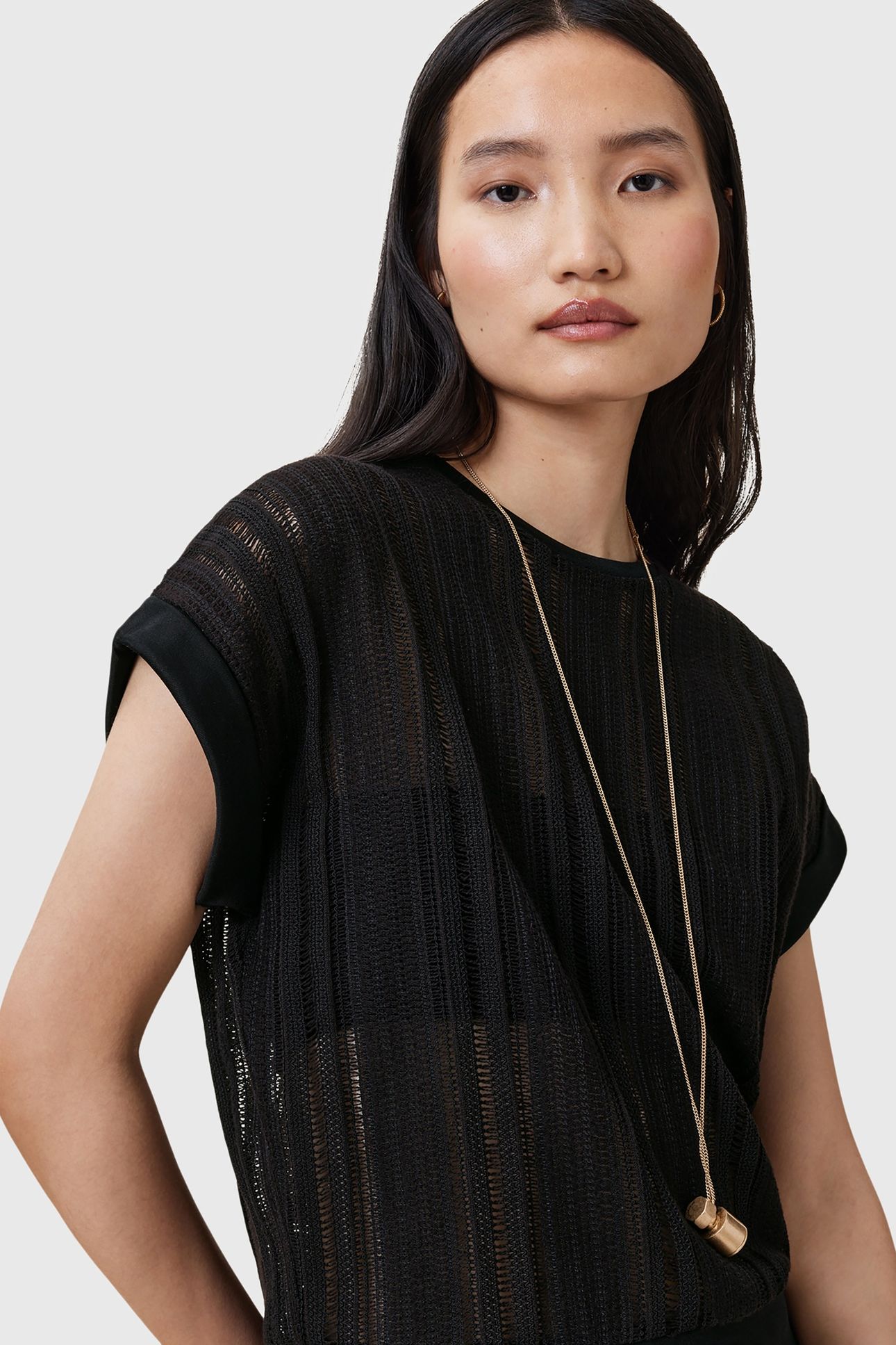 GIANA CROCHET TANK BLACK 4