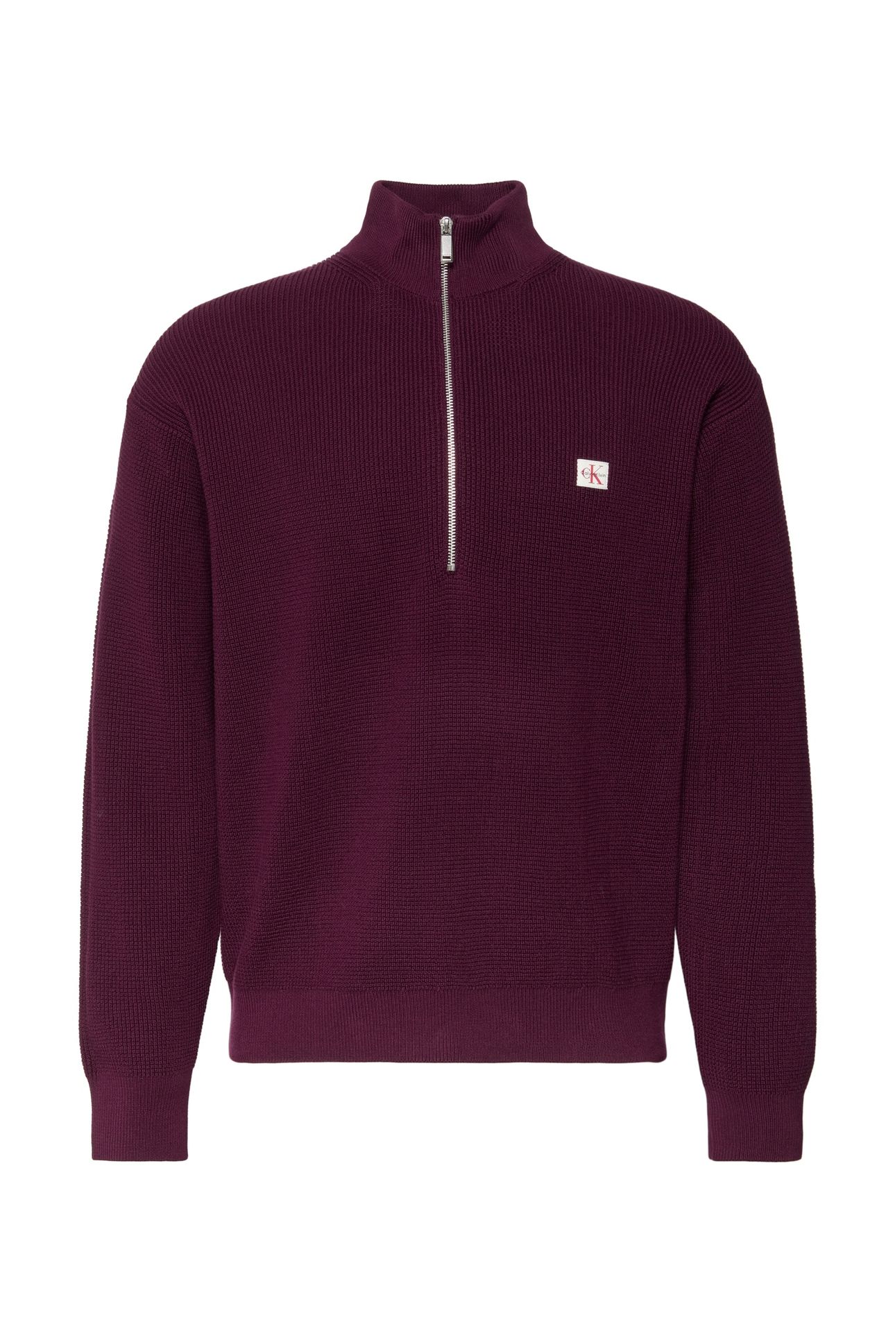 LS EZ COTTON WAFFLE SWEATER PASSION PLUM 4
