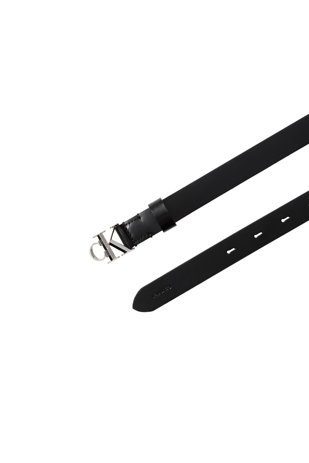 FACET BUCKLE SHINY STRAP BLACK/SHINY NICKEL 3