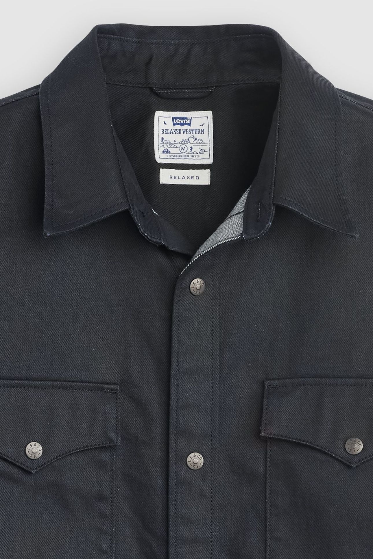 RELAXED WESTERN SHIRT BLACK 4