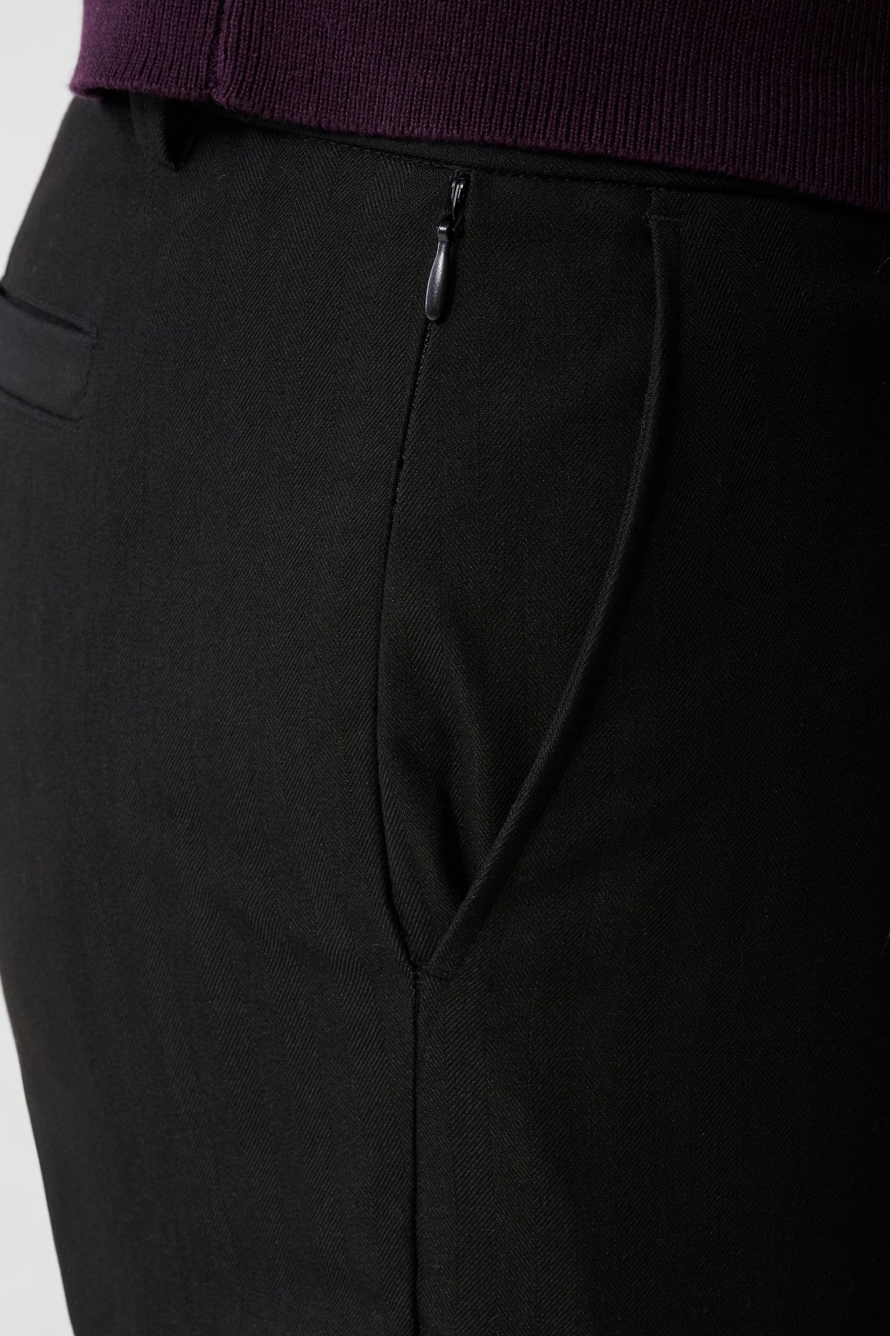 MA-SBIRON PLEAT PANTS BLACK 5