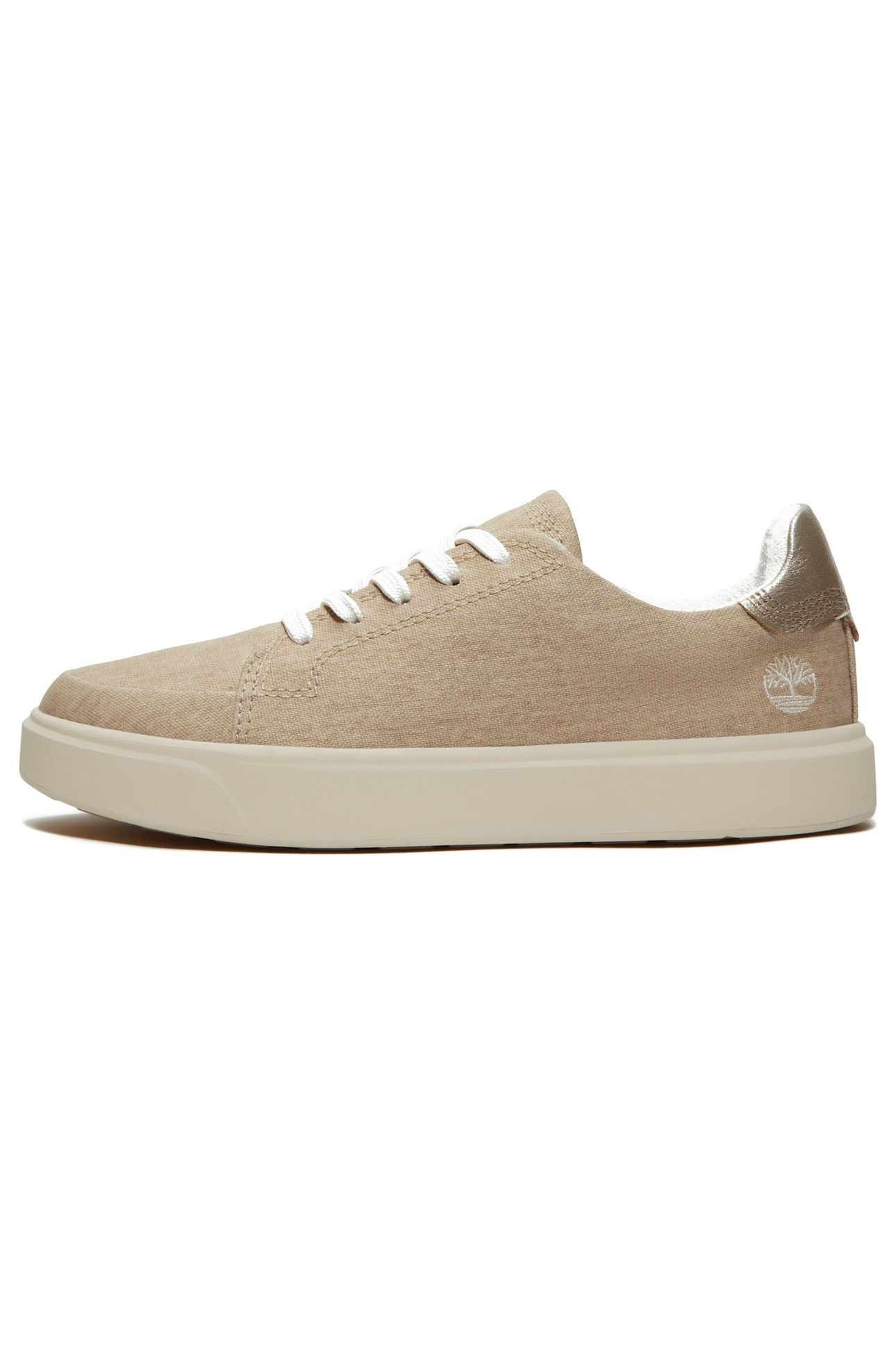 EMERSON STREET LOW LACE UP SNEAKER LIGHT BEIGE CANVAS 8