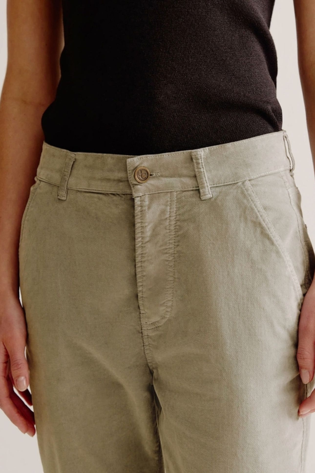 LEYLA PANTS LIGHT KHAKI 4