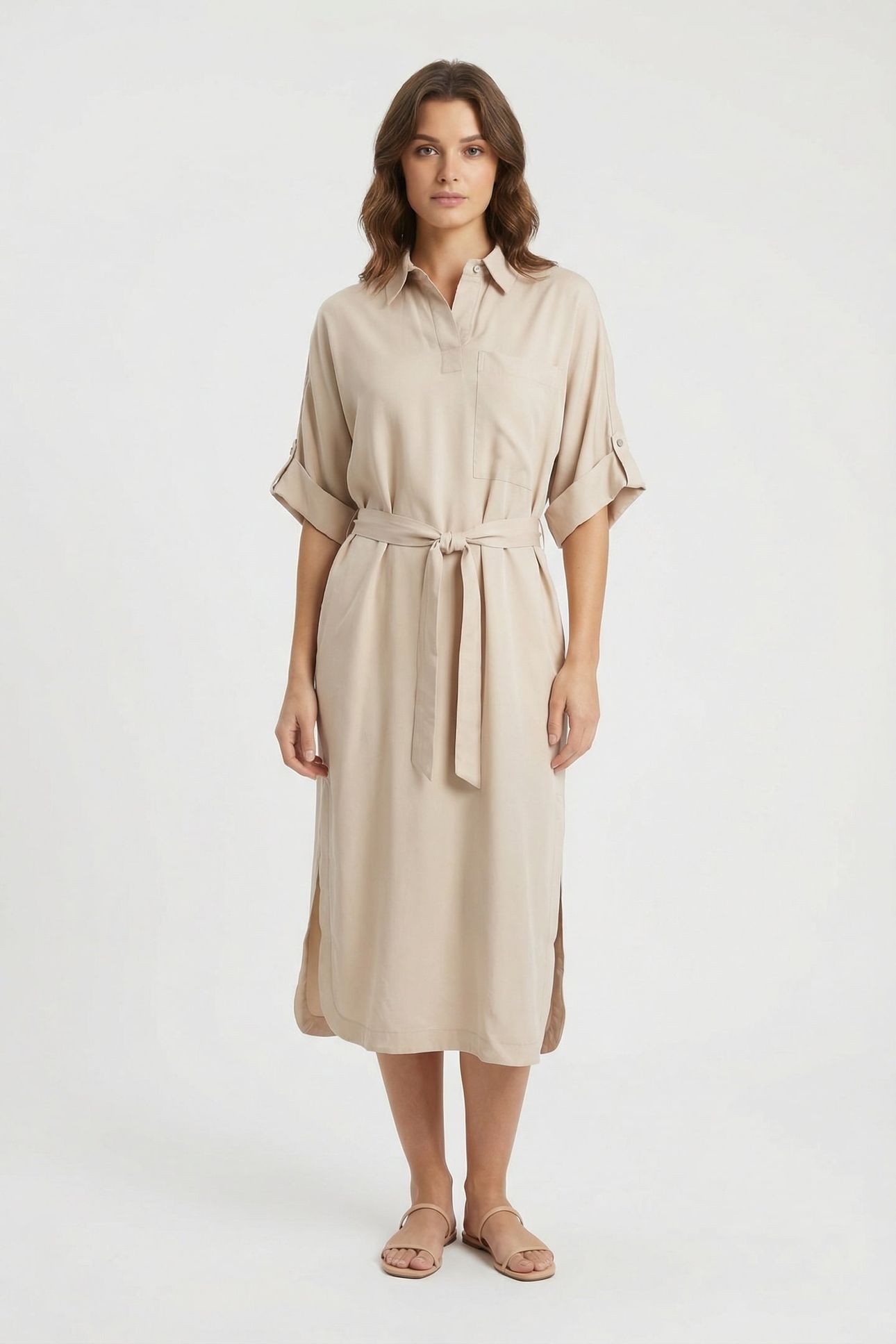 YARA DRESS SAND 1