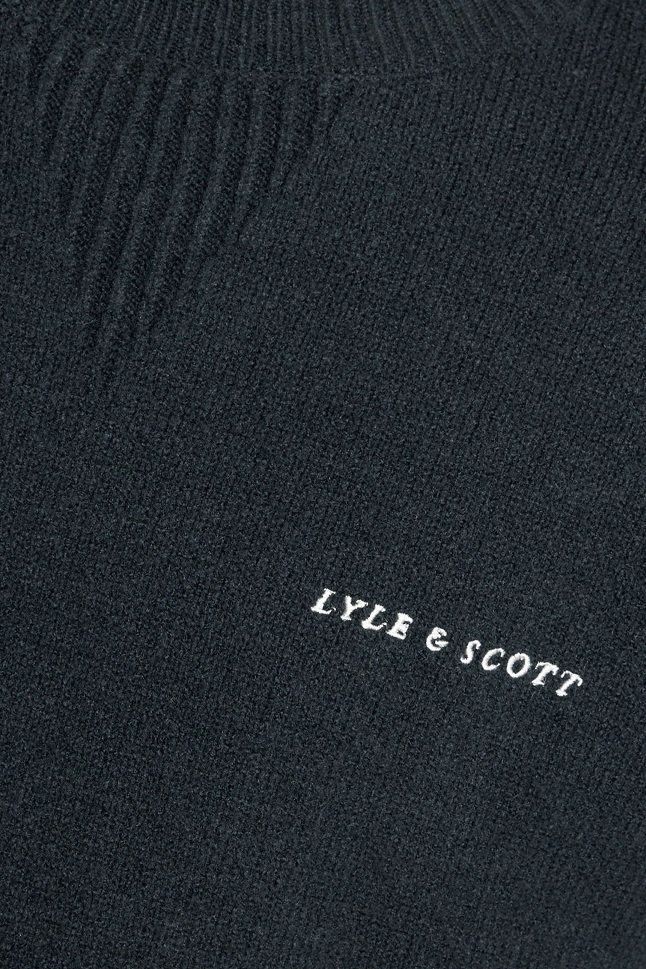 SCRIPT KNITTED CREW NECK DARK NAVY 5