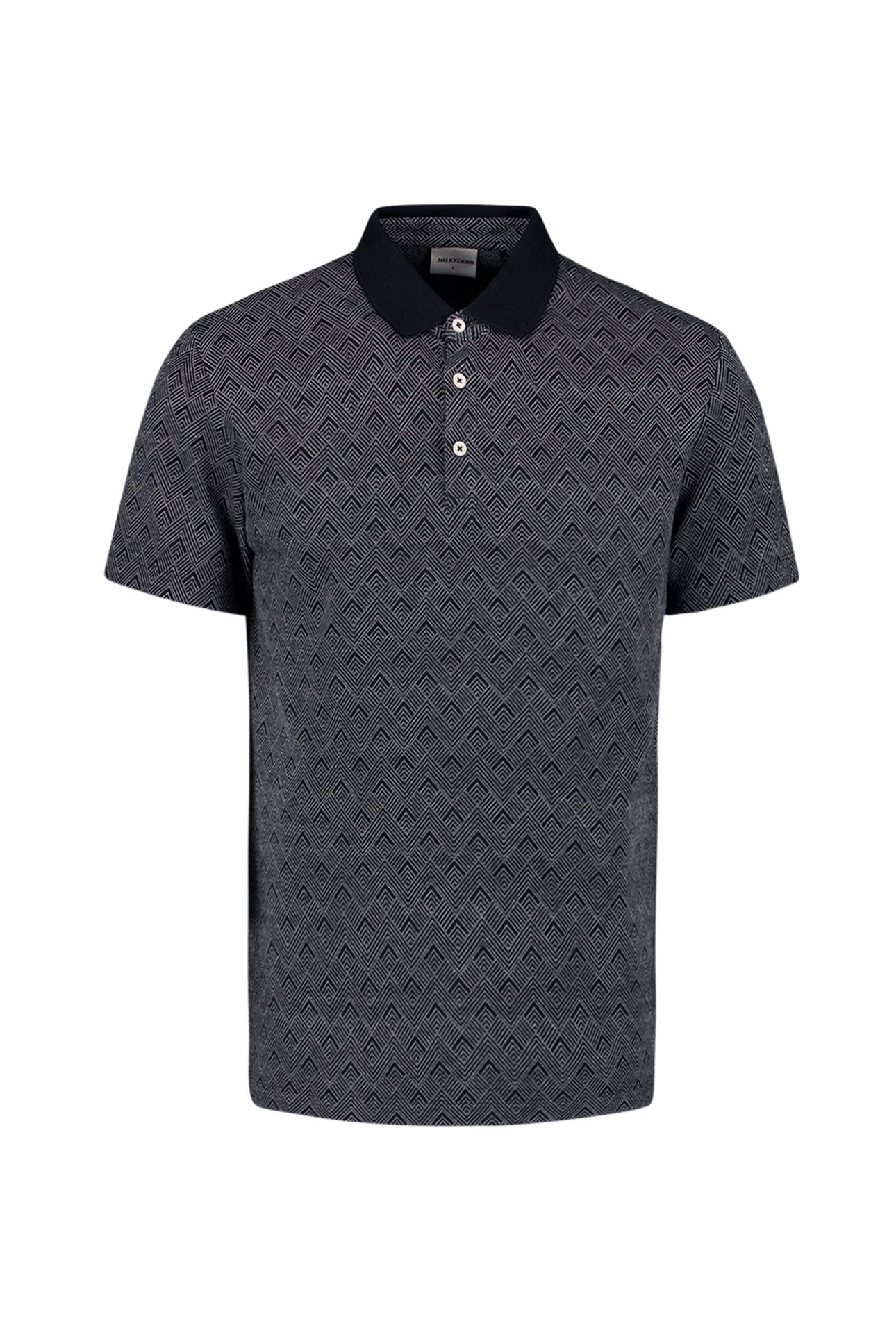POLO 2 COLOURED JACQUARD DEEP BLUE 5
