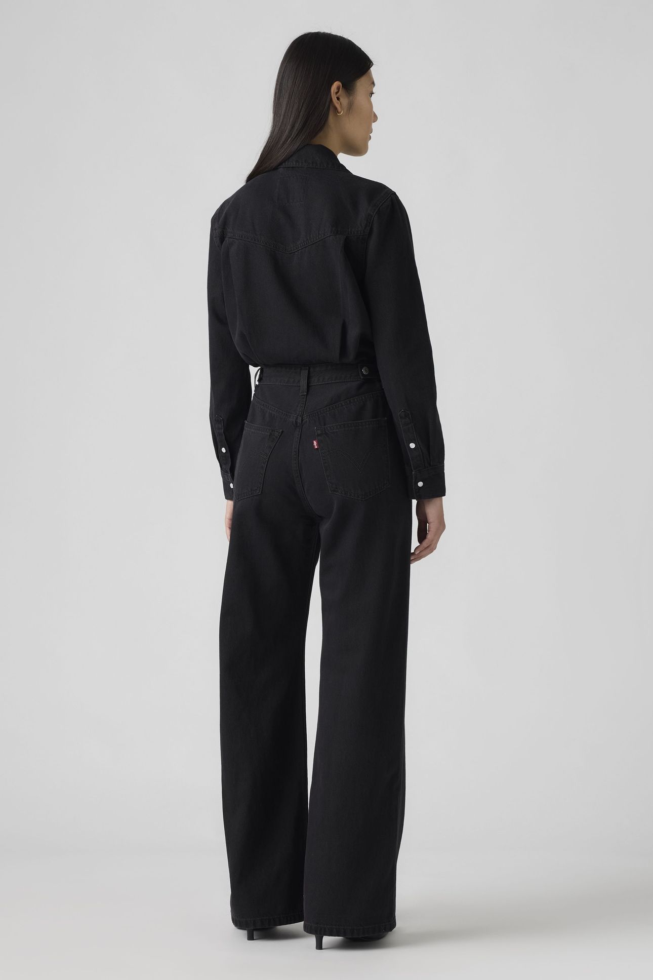 RINOA WIDE LEG LIGHTWEIGHT JUMPSUIT BLACK 3