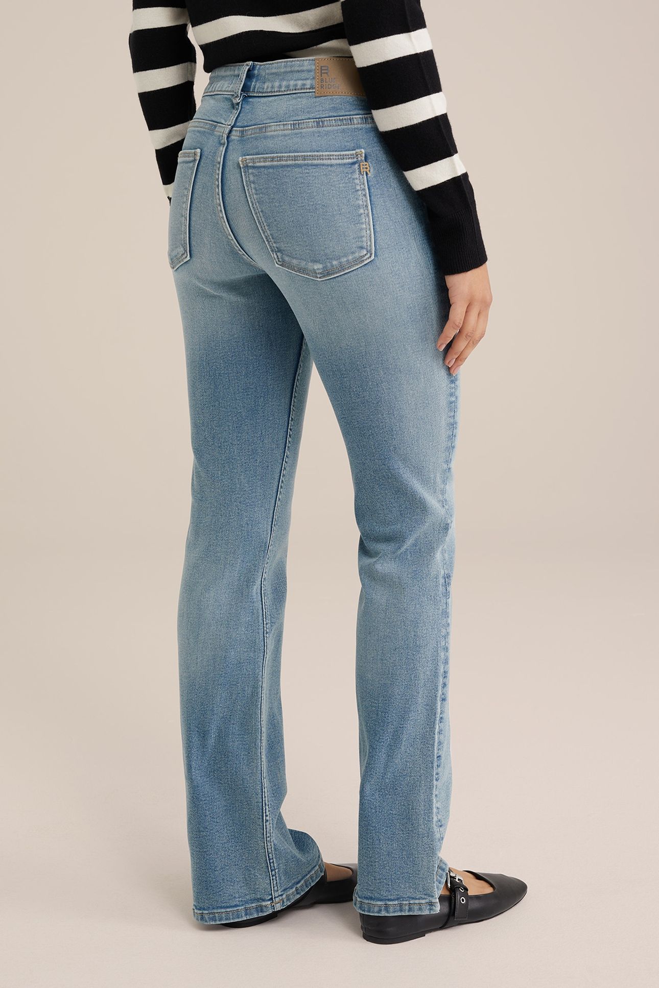 5-POCKET MID WAIST BLUE 2