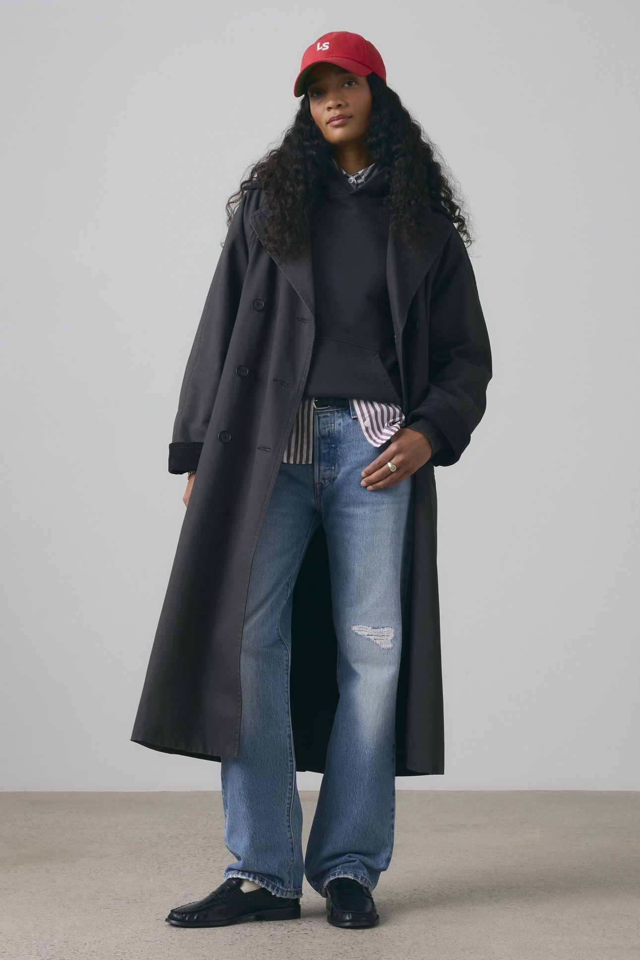 BREE BARN TRENCH COAT GREY 2