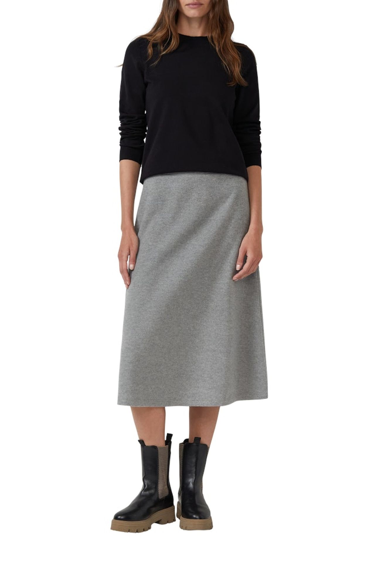 S.OLIVER SKIRTS GREY/BLACK 2