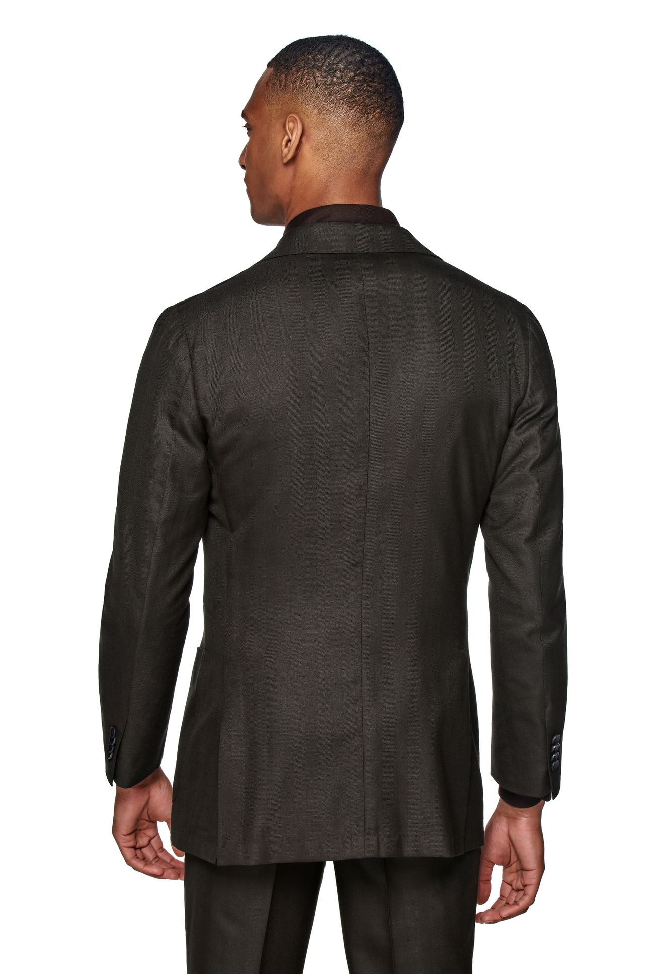 SUIT-D.BROWN-HERRINGBONE DARK BROWN 6