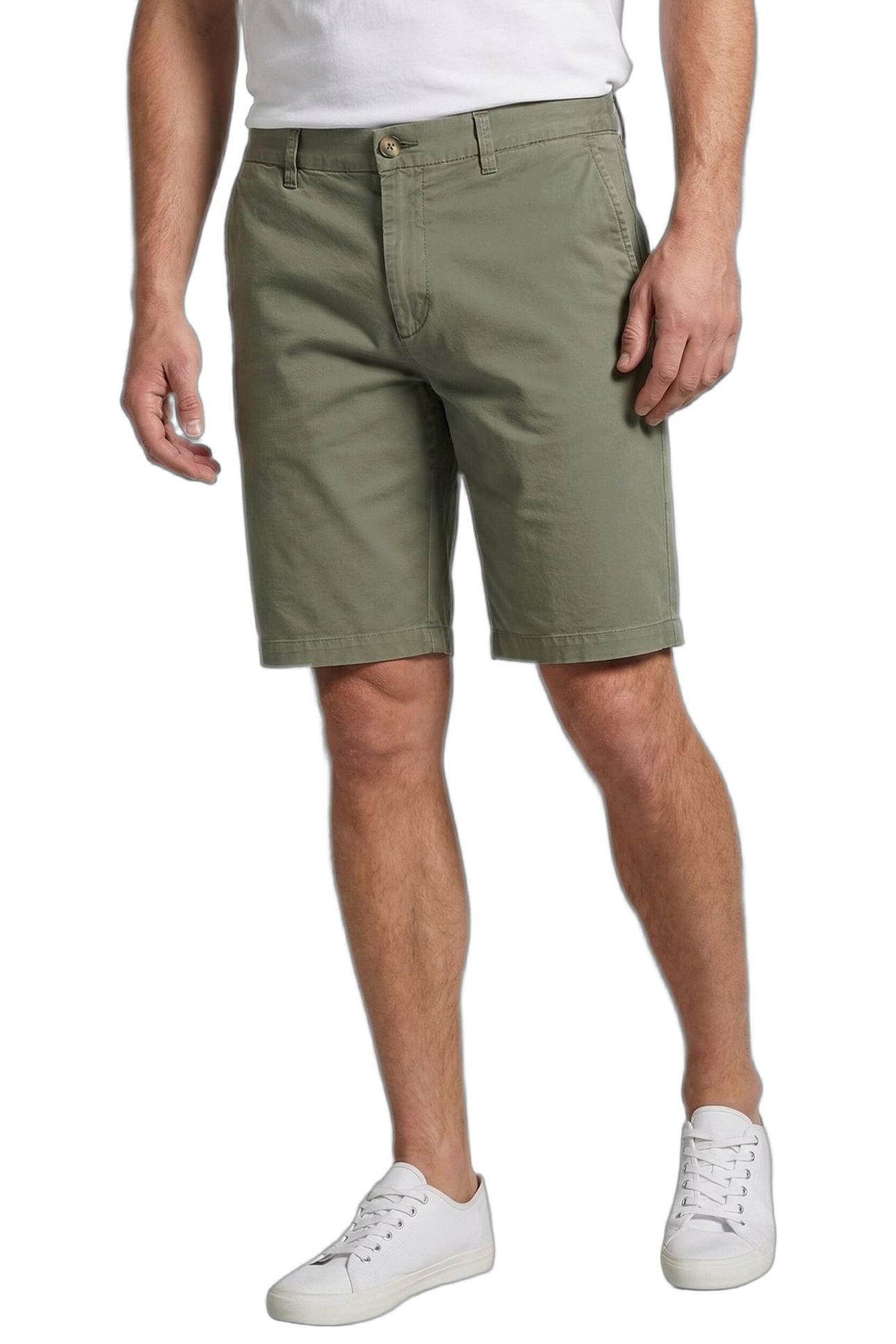 POPLIN SHORTS GMD LIGHT OLIVE 1