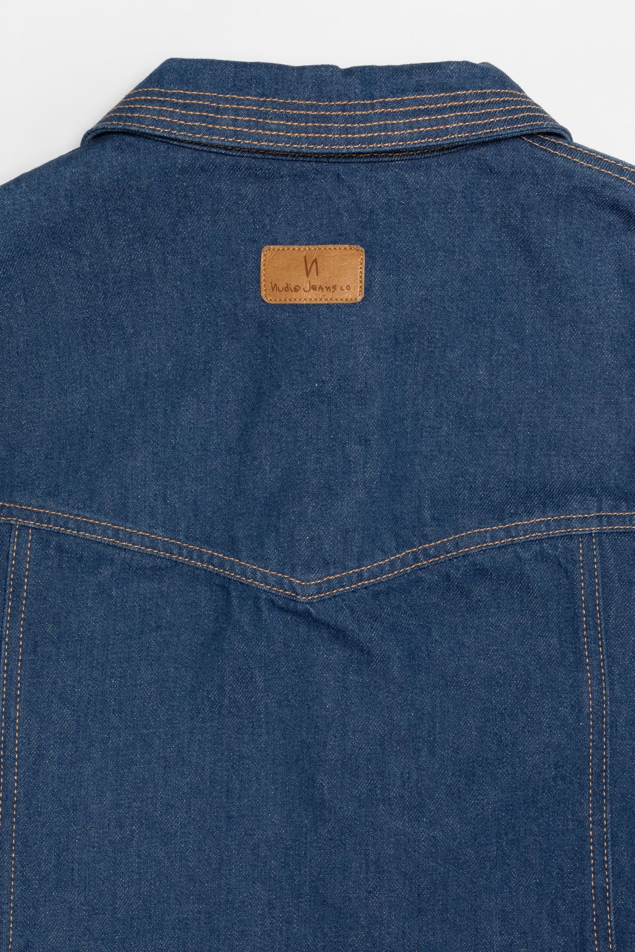 MAJ WESTERN DENIM DRESS BLUE 5
