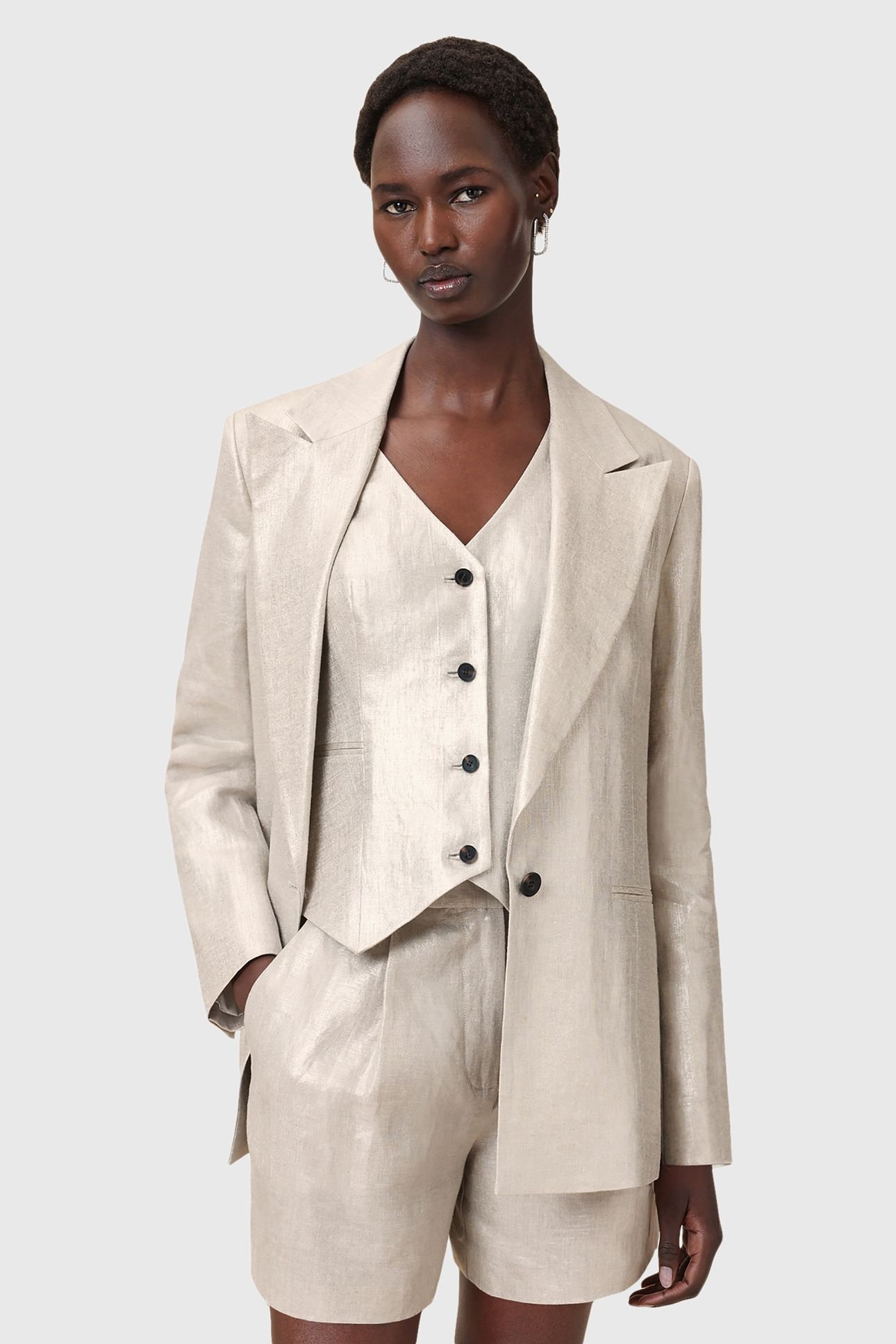 AVERIE BLAZER SILVER GREY 2
