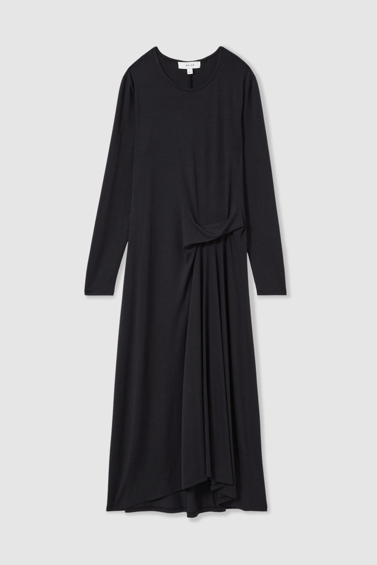 RUCHED PLAIN MIDI NAVY 3