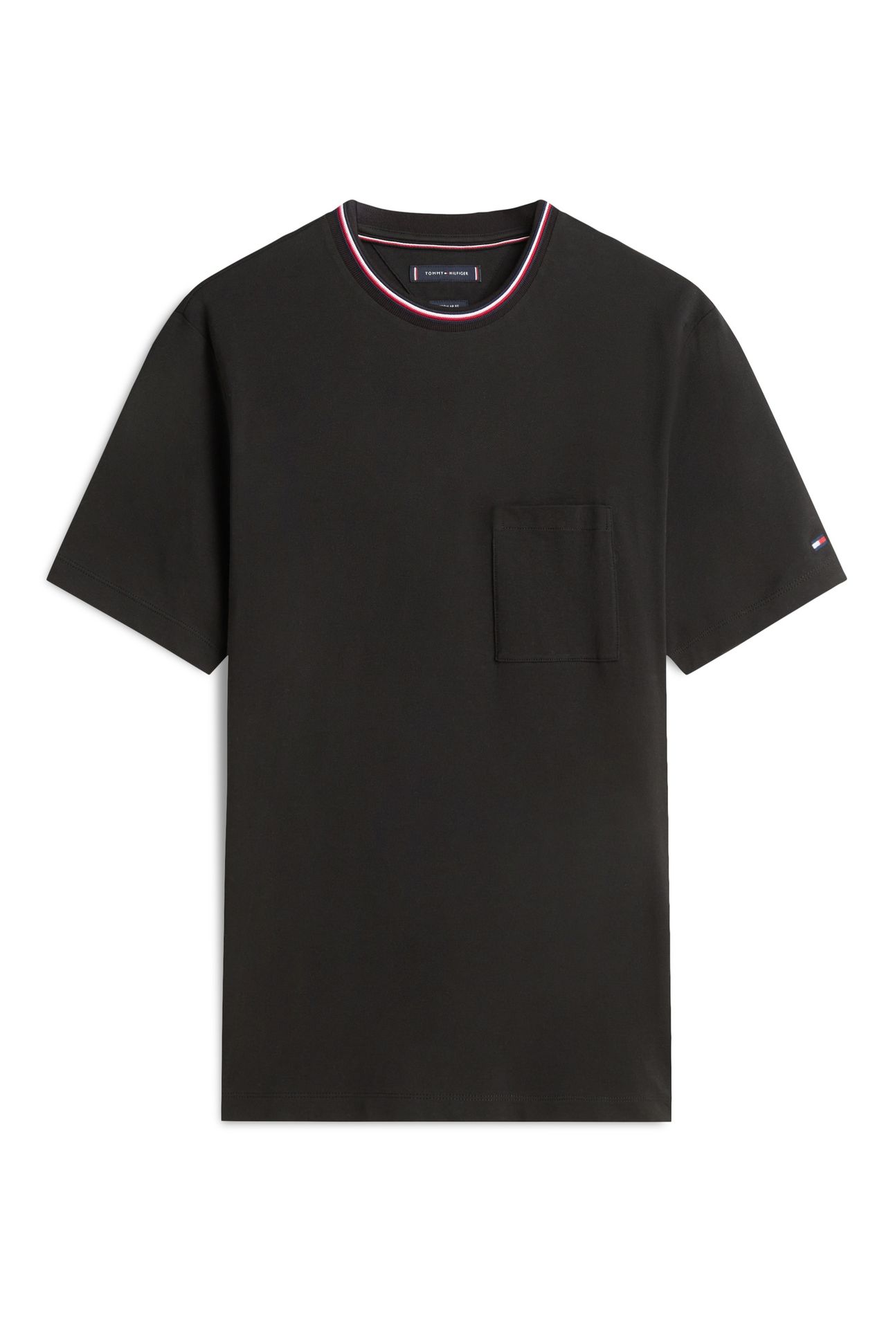 POCKET PIQUE TEE BLACK 5