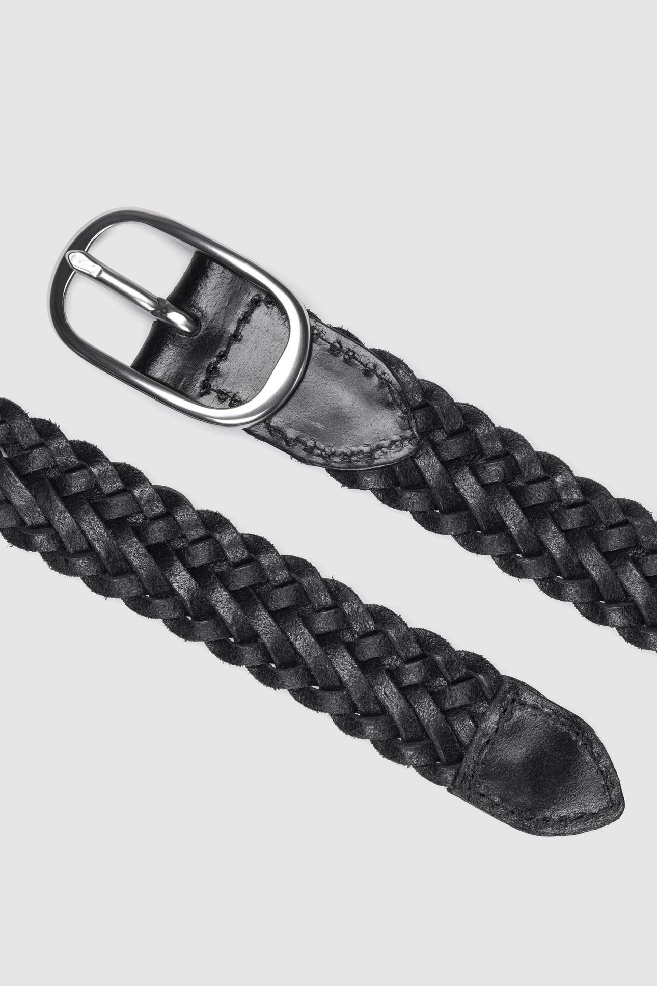 CHARLIE BRAID BELT BLACK 2