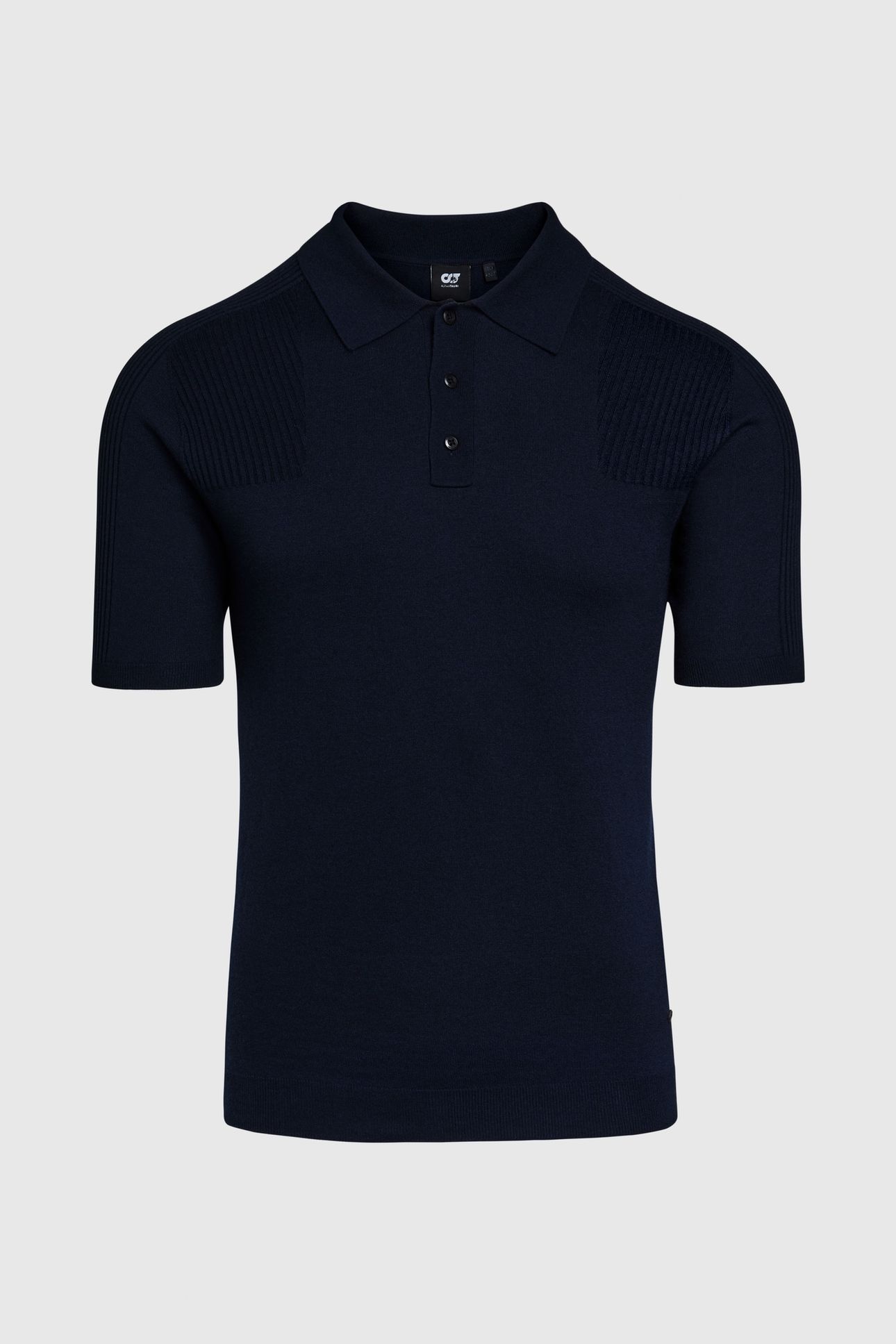 FOTOL V1.Y9.01 FLAT-KNIT-SHIRT DARK NAVY 3