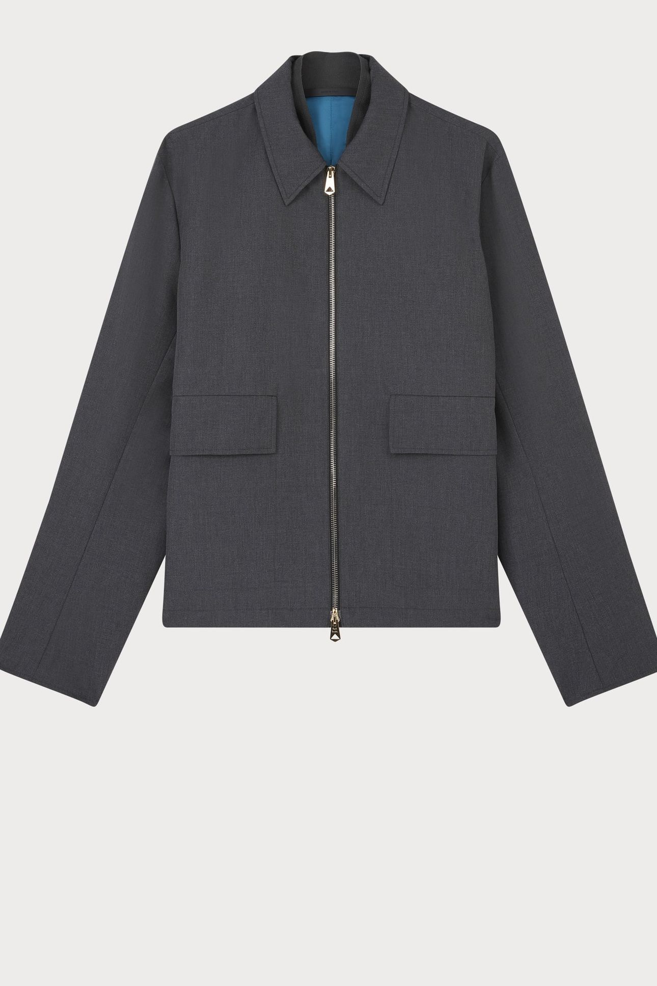 REGULAR FIT JACKET GREY MELANGE 1