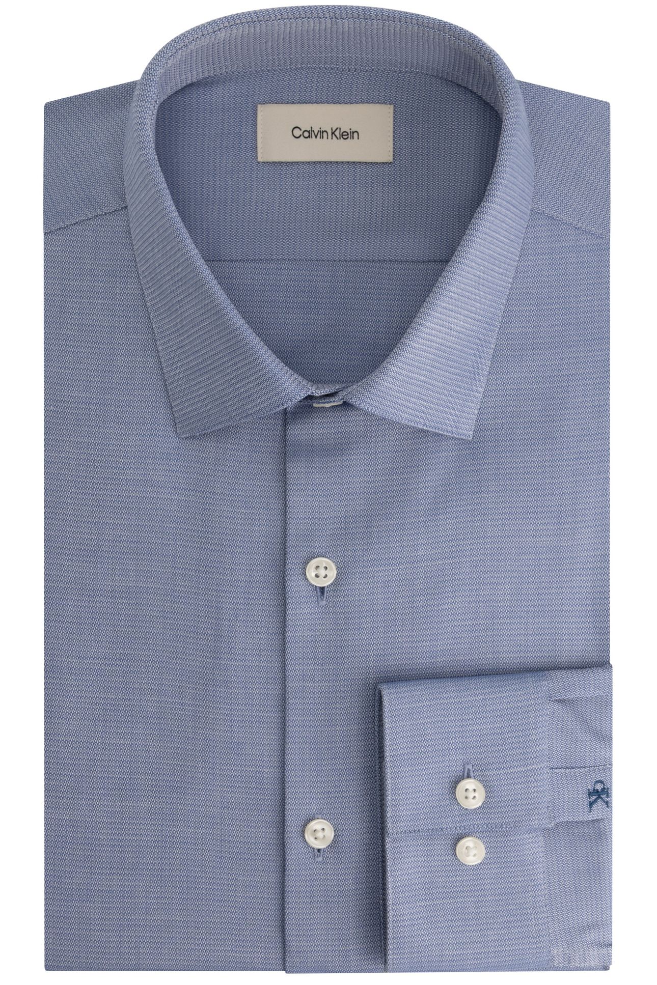 SLIM ESSENTIAL POPLIN DRESS SHIRT NAVY 4