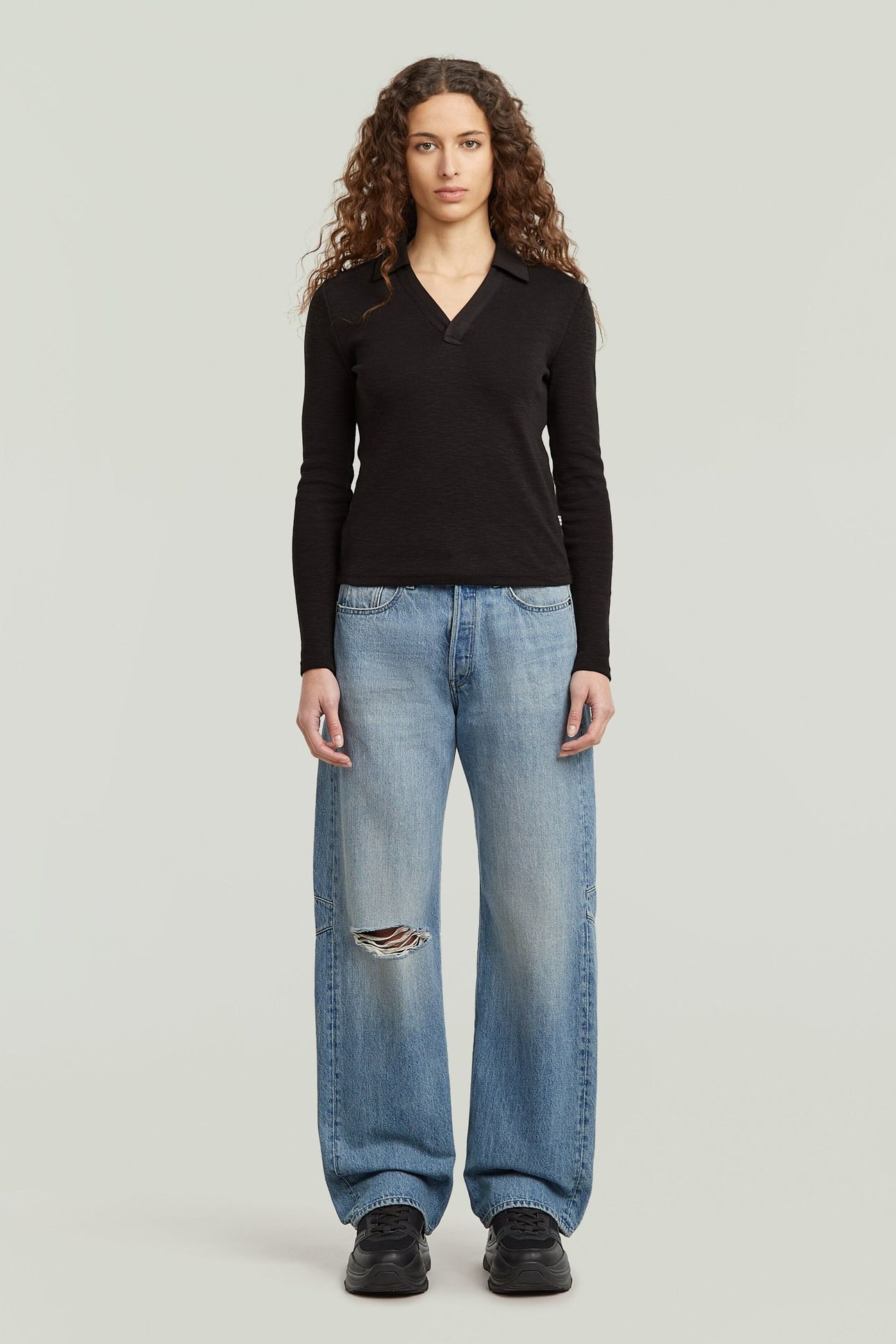 BOWEY 3D BOYFRIEND JEANS LIGHT/PASTEL BLUE 1