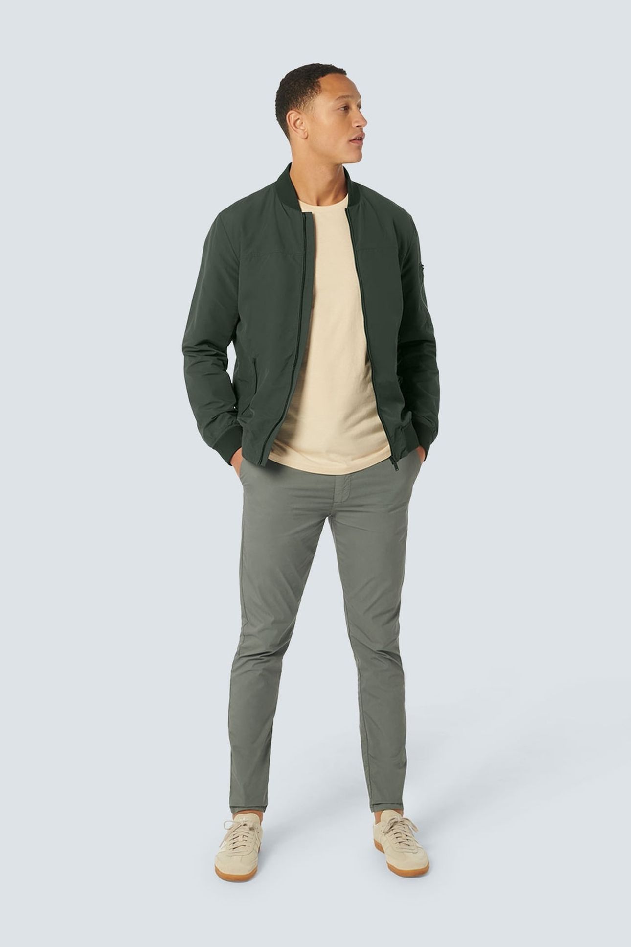 JACKET SHORT FIT BOMBER DARK STEEL 3