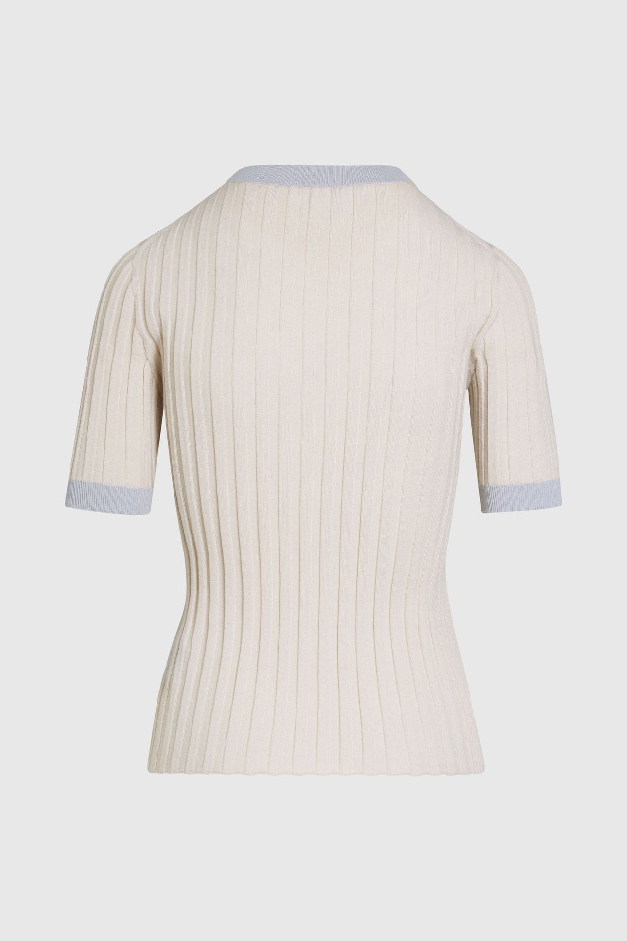 FONELE V1.Y9.01 FLAT-KNIT-SHIRT STONE/CLOUD GREY 4