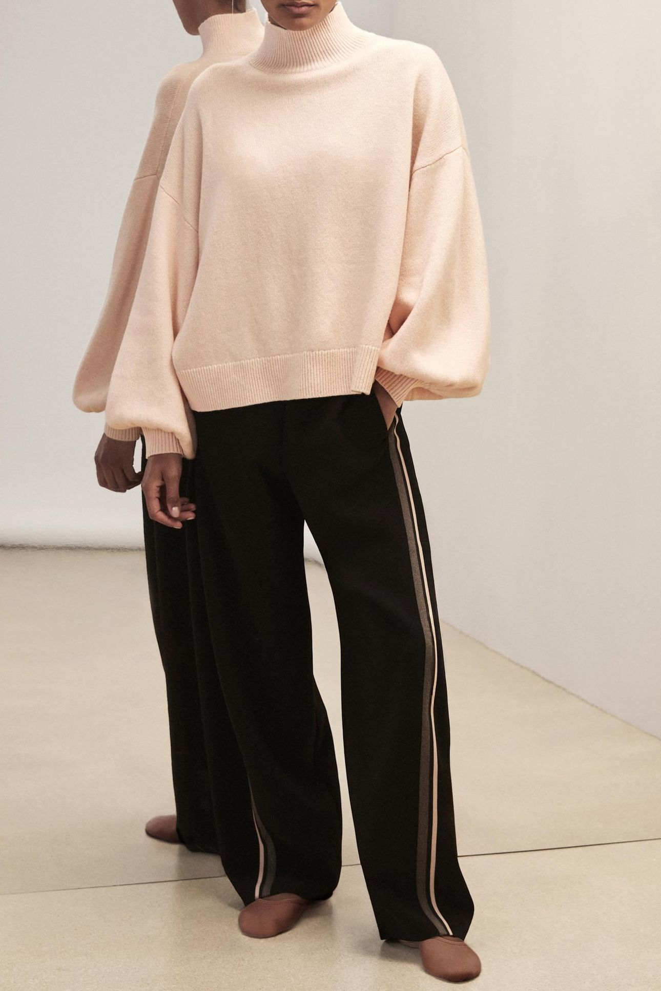 BATWING JUMPER BLUSH PINK 1